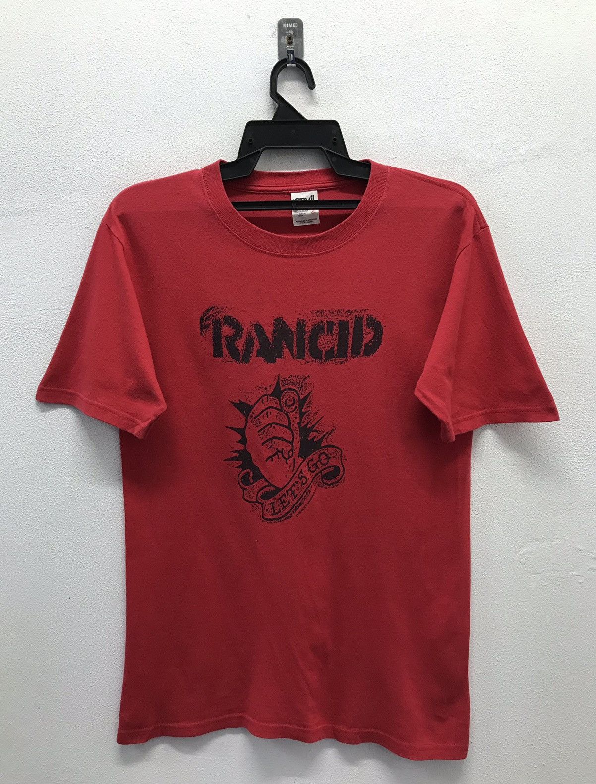 Anvil × Band Tees × Vintage Vintage Anvil RANCID Let’s Go 2002 Machete Shirt Size US S / EU 44-46 / 1 - 1 Thumbnail