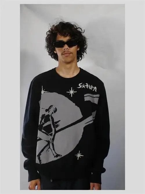 Designer × Vintage Creative Stripes Sweater Size US L / EU 52-54 / 3 - 3 Thumbnail
