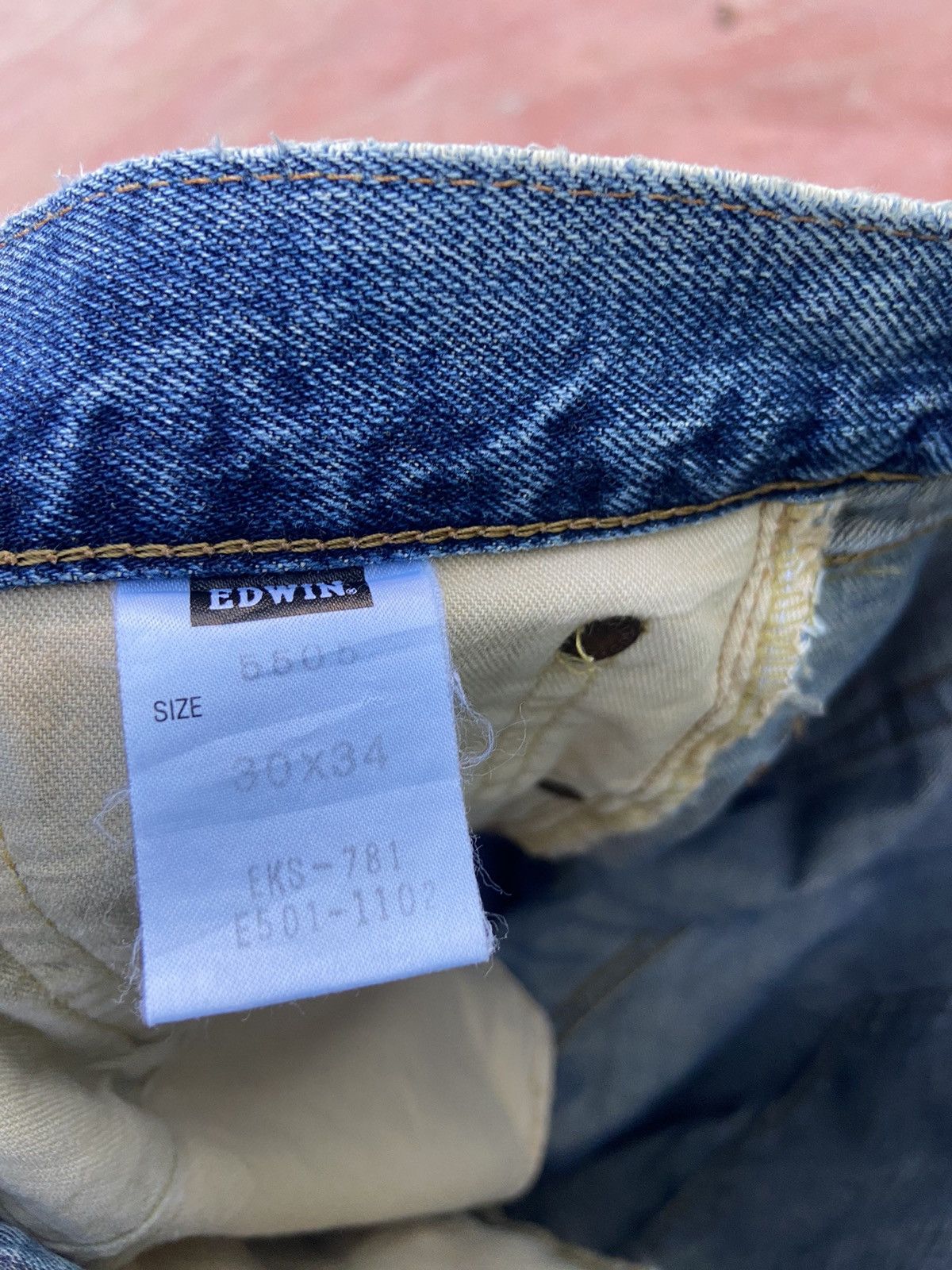 Beauty Beast 🔥 Vintage Edwin Jeans Street fashion #130 Size US 31 - 16 Thumbnail