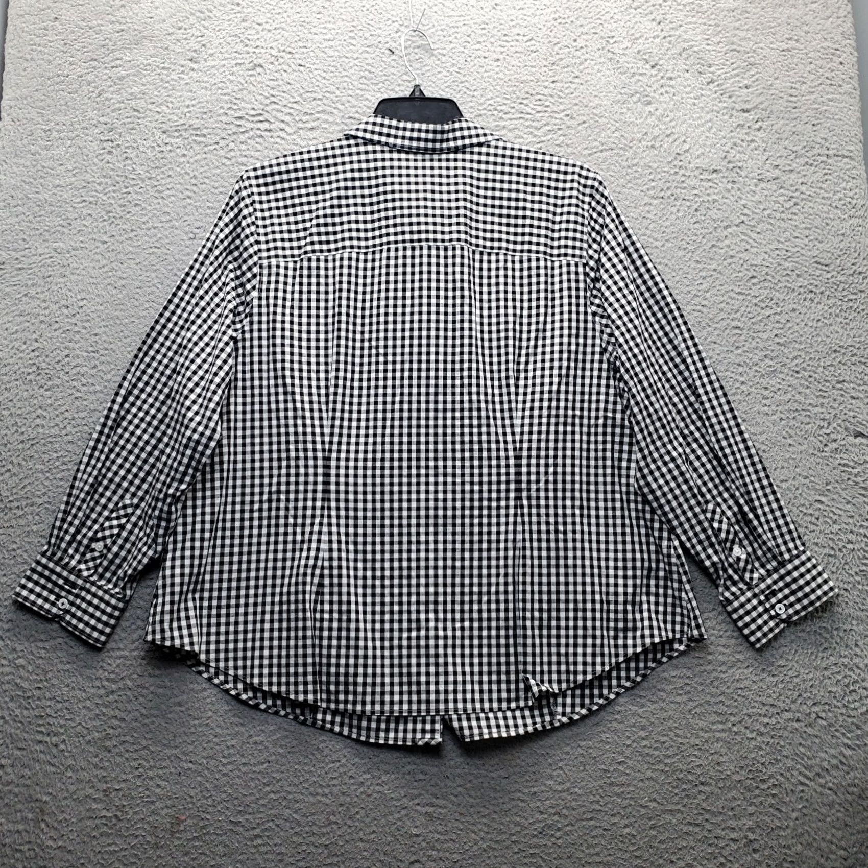 Talbots Talbots Shirt Womens 20W Multi Long Sleeve Collared Non-Iron Stretch Button Up Size 3XL / US 20-22 - 2 Thumbnail