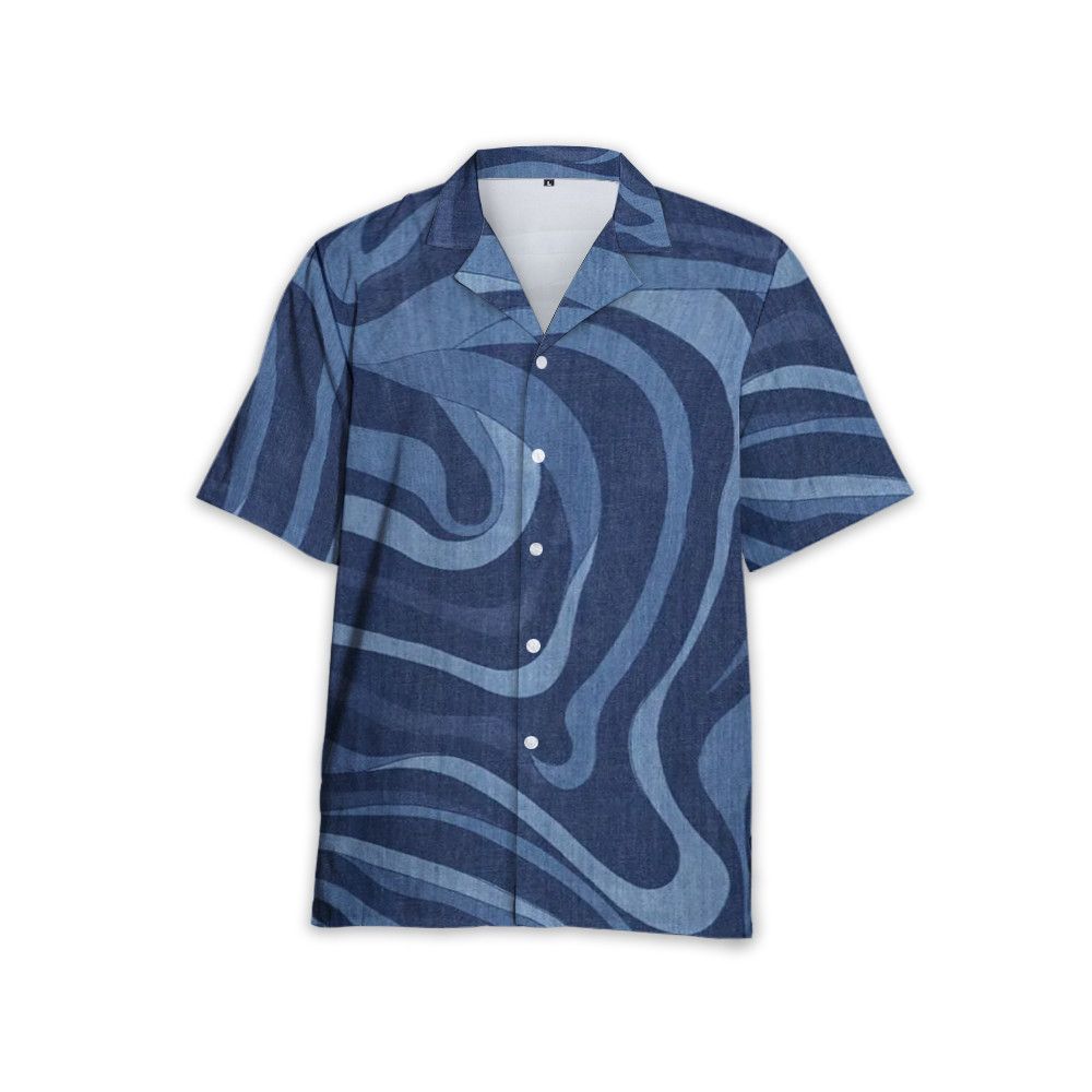 Designer Marmo-Print Shirt – Modern Elegance with Artistic Flair Size S / US 4 / IT 40 - 2 Thumbnail