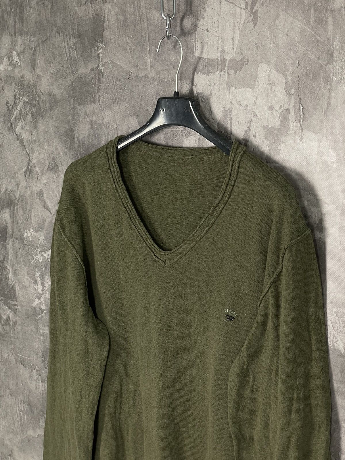 Diesel × Japanese Brand Diesel Vintage Archival Japanese Style Army Reverse Sweater Size L / US 10 / IT 46 - 7 Thumbnail