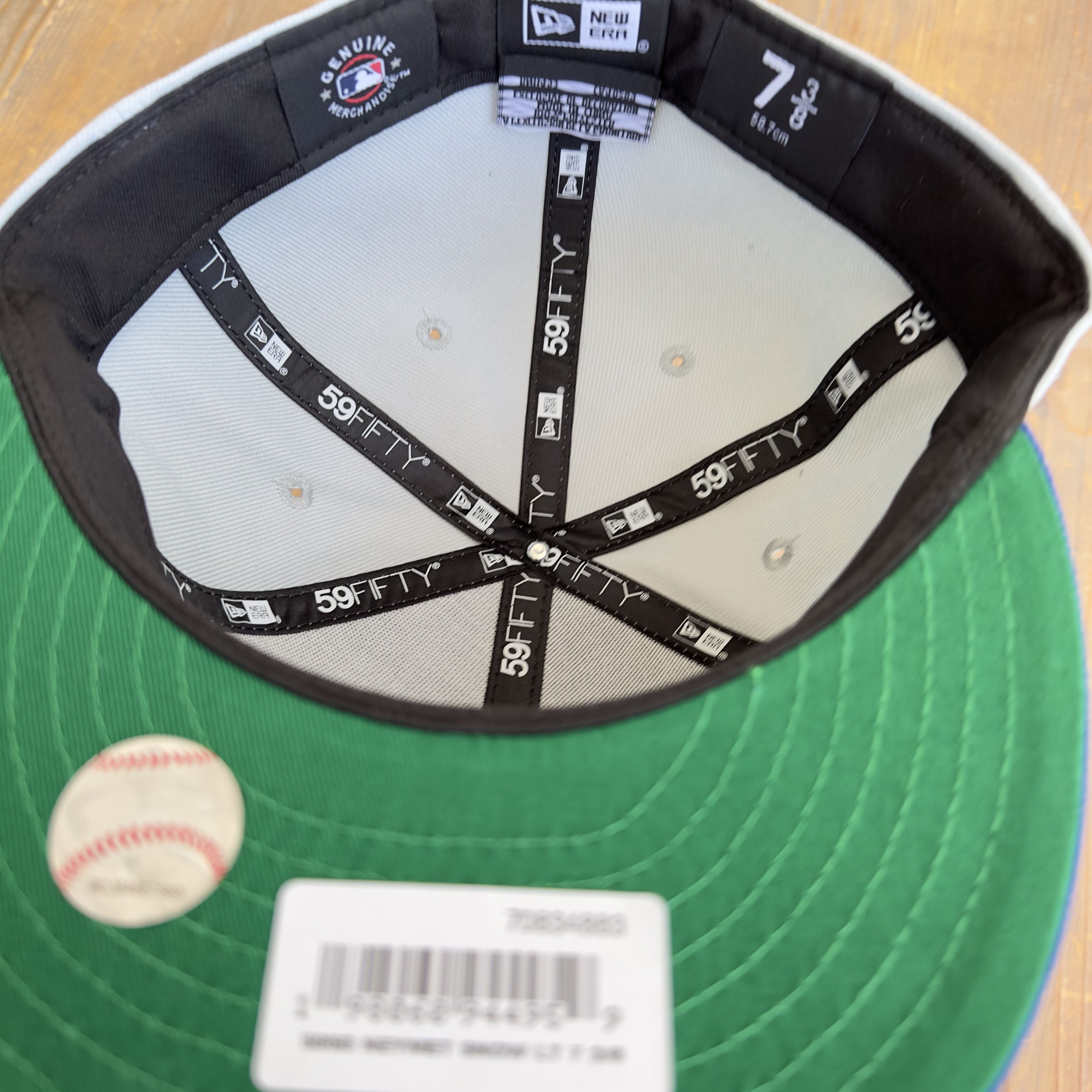 New Era New York Mets Script 59Fifty Fitted Hat 7 3/8 Grey/Blue Size ONE SIZE - 6 Thumbnail