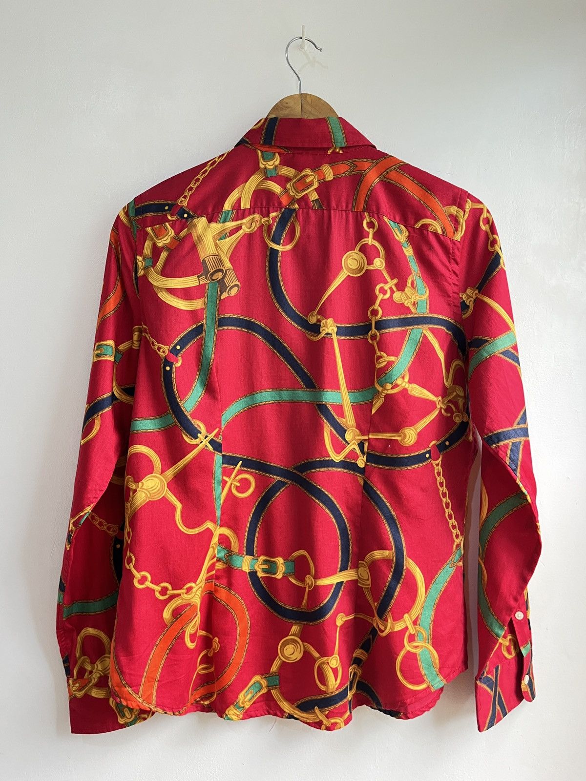 Polo Ralph Lauren Vintage Equestrian Chain Print Shirt Size M / US 6-8 / IT 42-44 - 2 Thumbnail