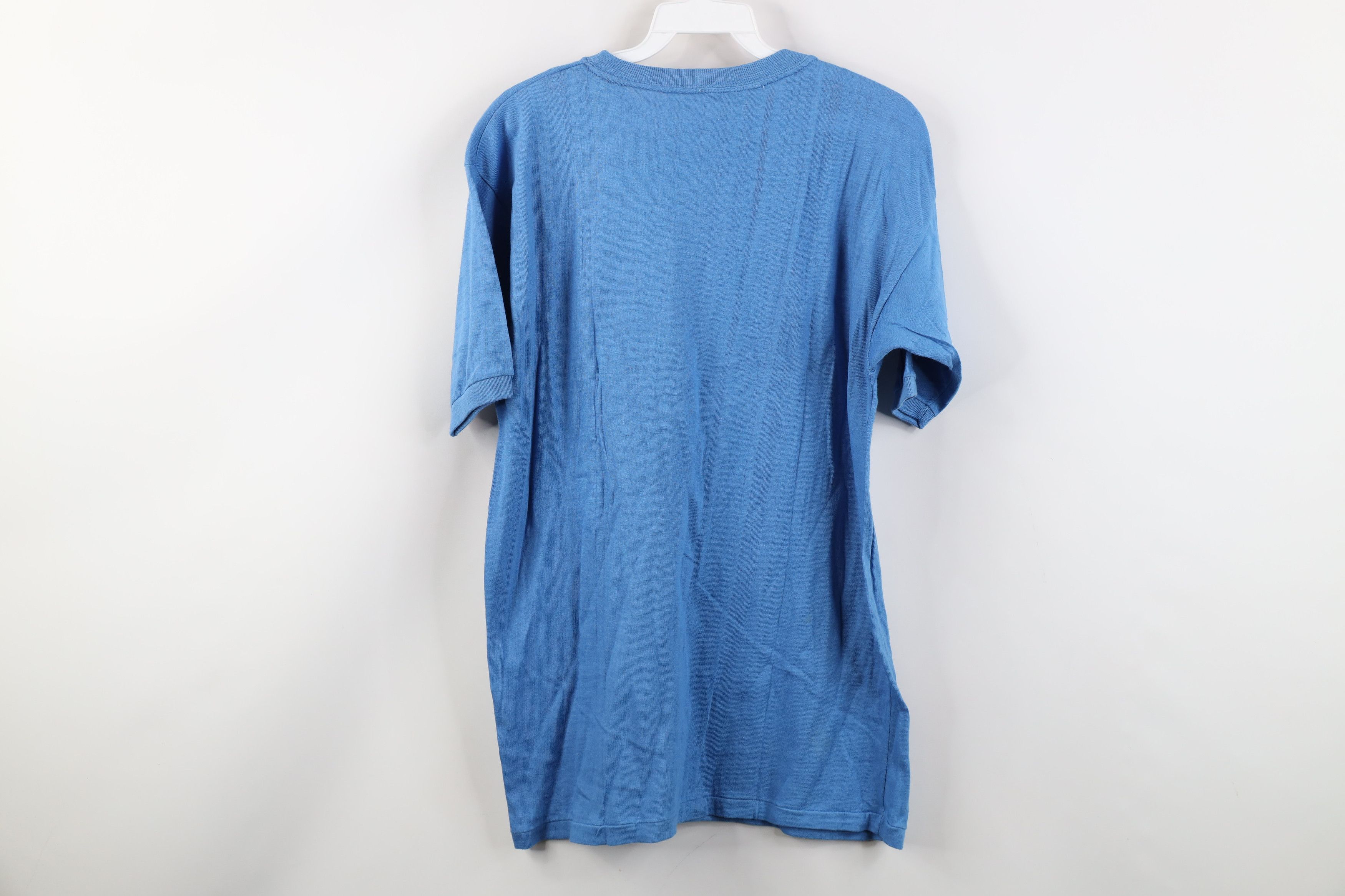 Vintage Vintage 90s Streetwear Short Sleeve Ringer T-Shirt Blue Size US L / EU 52-54 / 3 - 10 Thumbnail