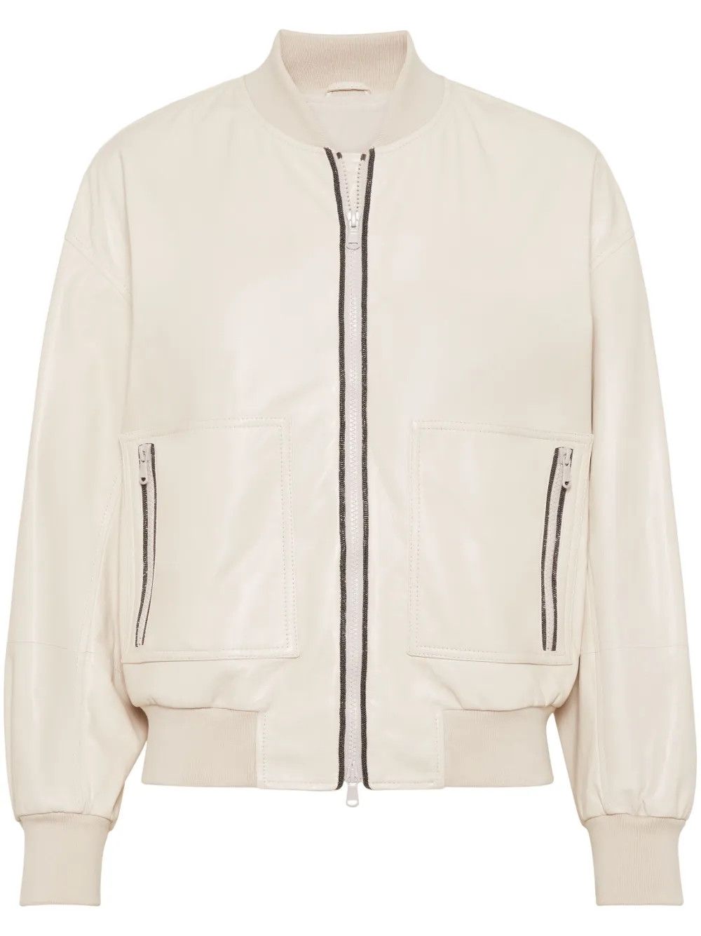 o1la1rc1a0425 Leather Jacket in White