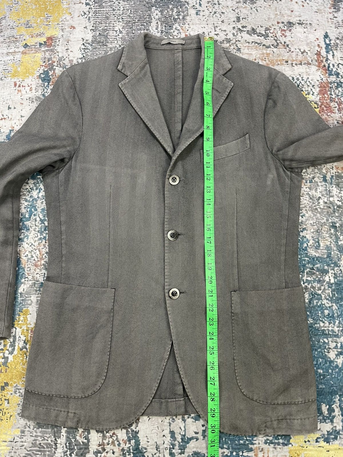 Boglioli Boglioli Herringbone R3302G Double Slit Coat Jackets Size US M / EU 48-50 / 2 - 19 Thumbnail