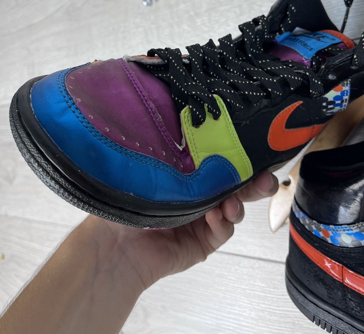 Vintage Vintage women’s sneakers Nike Court Force y2k Jordan us7 Size US 7 / IT 37 - 9 Thumbnail