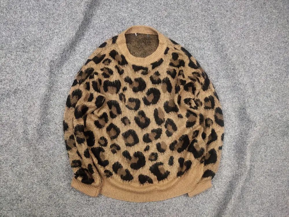 Japanese Brand Vintage leopard Mohair Style Sweater Y2K hysteric style Size US S / EU 44-46 / 1 - 1 Thumbnail