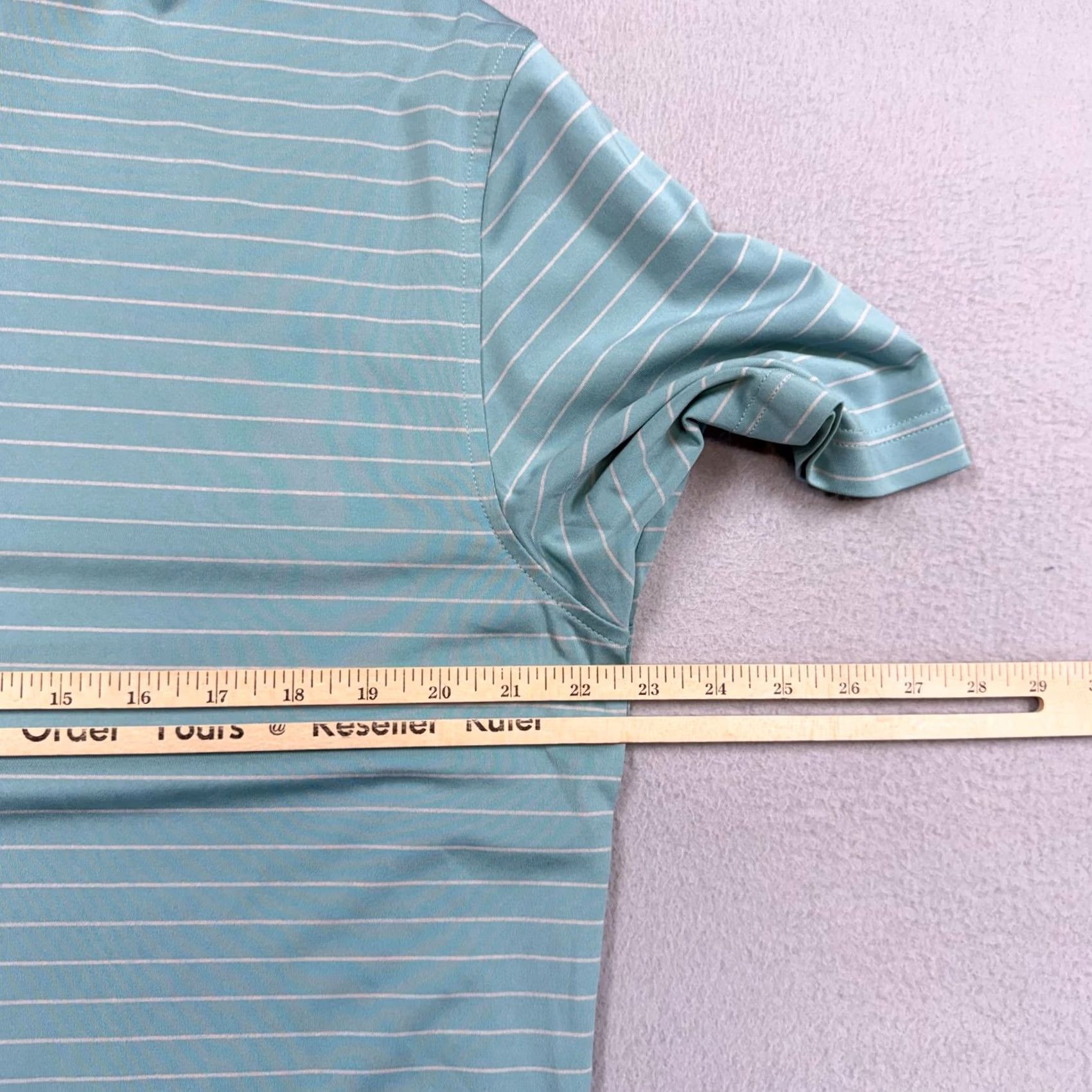 Peter Millar Peter Millar Polo Shirt Mens M Green Striped Summer Comfort Golf Ponte Vedra Size US M / EU 48-50 / 2 - 5 Thumbnail