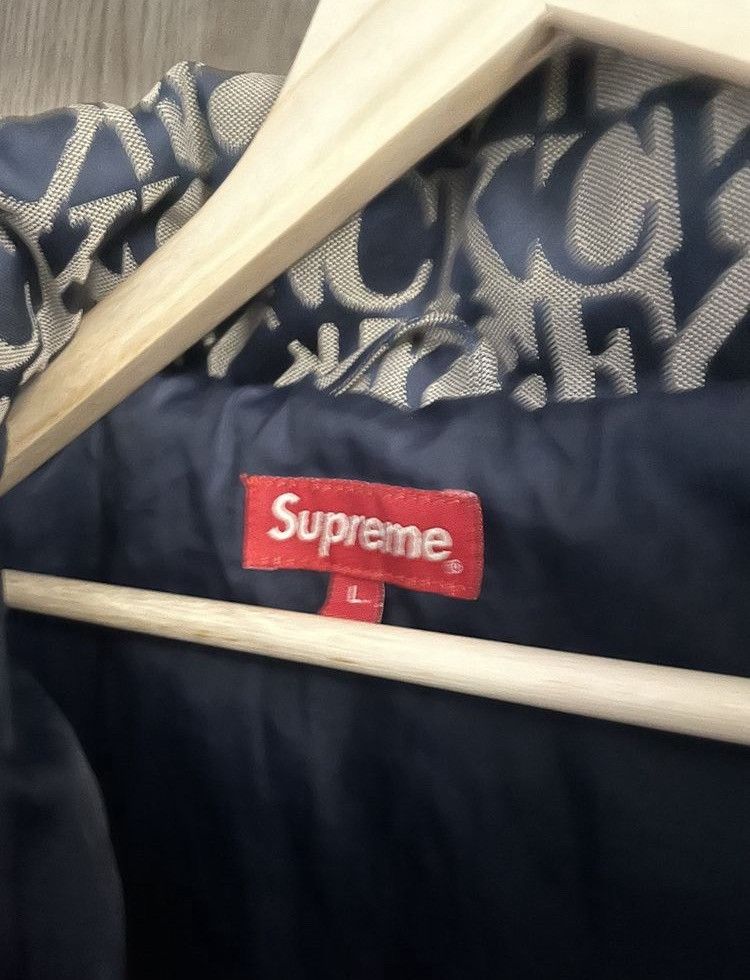 Supreme “Supreme Fuck Jacquard” puffer jacket Size US L / EU 52-54 / 3 - 4 Thumbnail