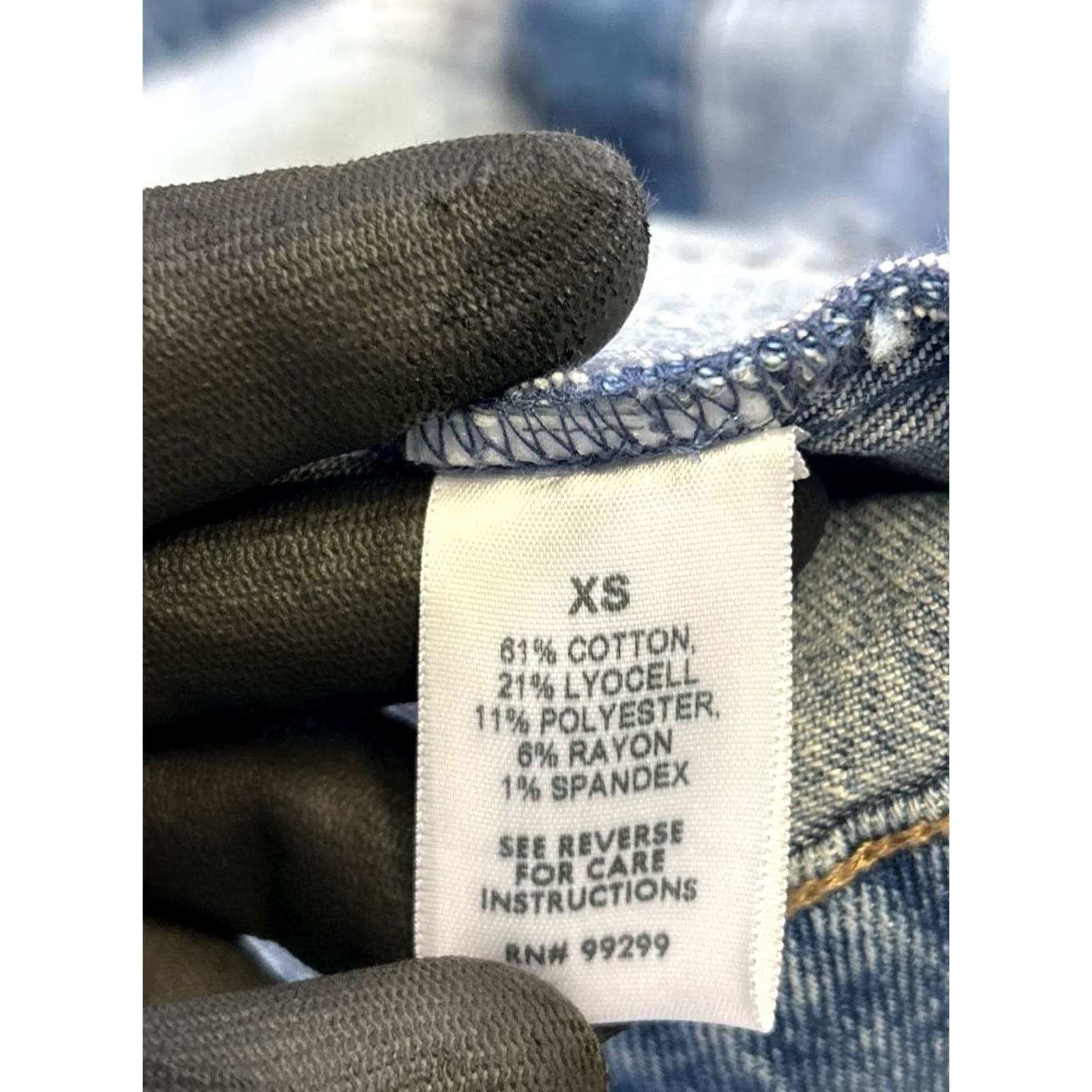 Denime Evereve Blue Cotton Denim Vest Womens XS Size XS / US 0-2 / IT 36-38 - 4 Thumbnail
