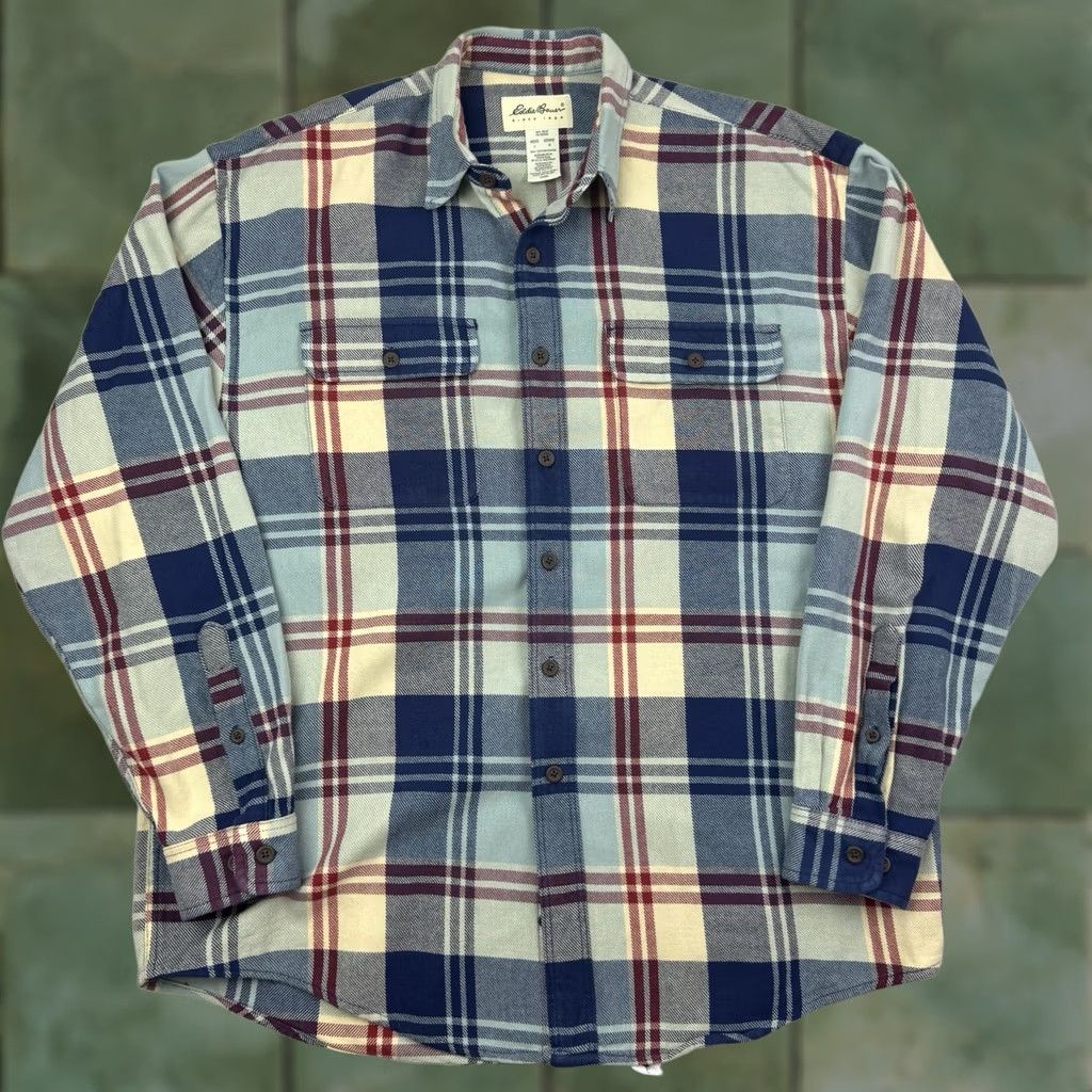 Eddie Bauer VINTAGE Eddie Bauer Shirt Plaid Adult Large Heavyweight Thick Outdoor Size US L / EU 52-54 / 3 - 1 Thumbnail