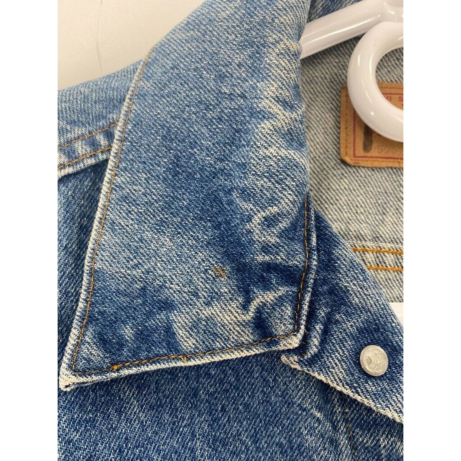 Levi's Levi's Mens 506 Denim Jacket Blue Medium Wash Vintage M 40 Size US M / EU 48-50 / 2 - 12 Thumbnail