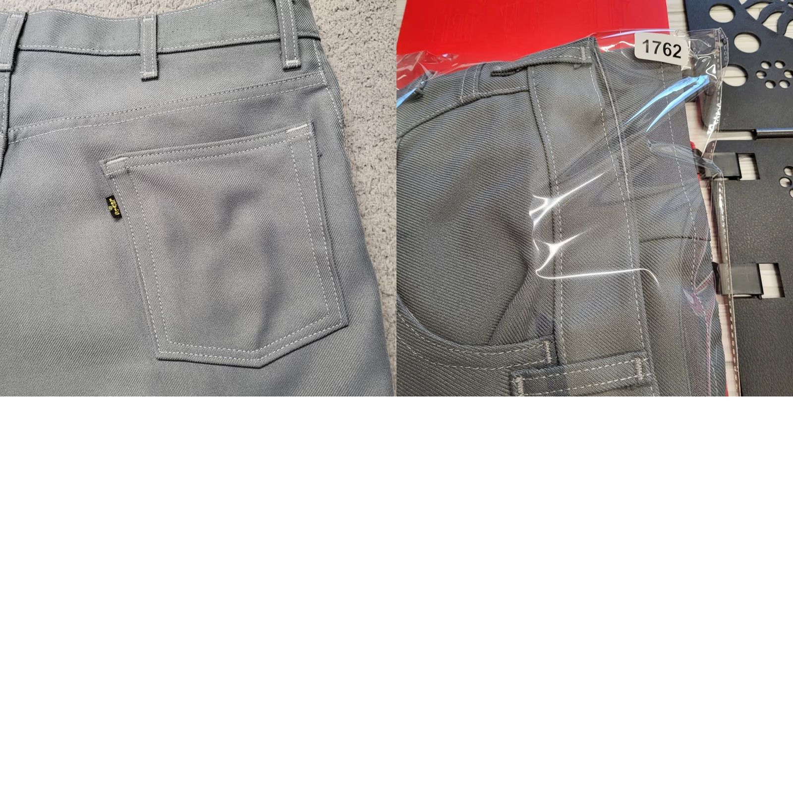Levi's VINTAGE Levi's 517 Jeans Gray Bootcut 40x29 Regular Mens 1970s Polyester Black Tab Size US 39 - 9 Thumbnail