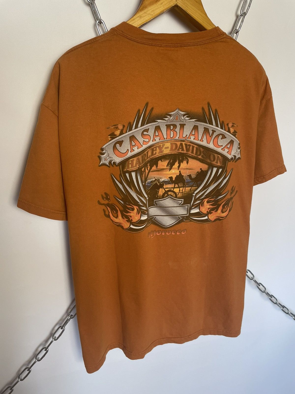 Harley Davidson Harley Davidson 2008 Casablanca T Shirt Size US XL / EU 56 / 4 - 2 Thumbnail