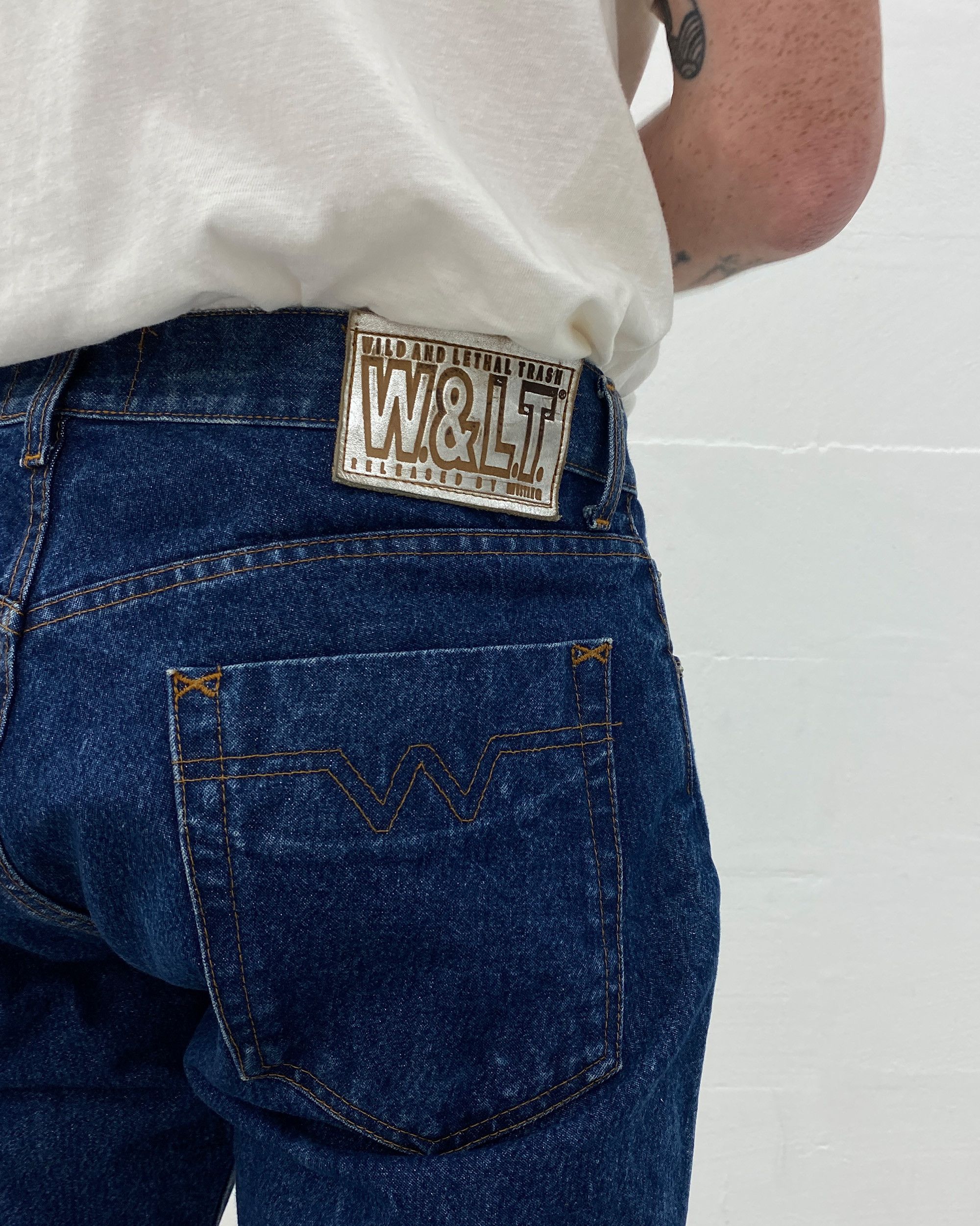 Mustang × W< × Walter Van Beirendonck 1990s Glitter Denim