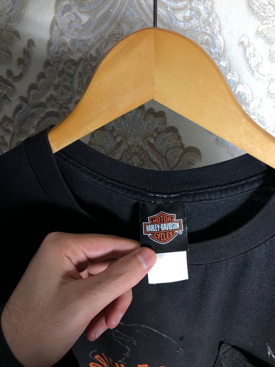 Harley Davidson VINTAGE HARLEY DAVIDSON MOTORCYCLE RETRO CASUAL BIKE Y2K 90s Size US XL / EU 56 / 4 - 4 Thumbnail