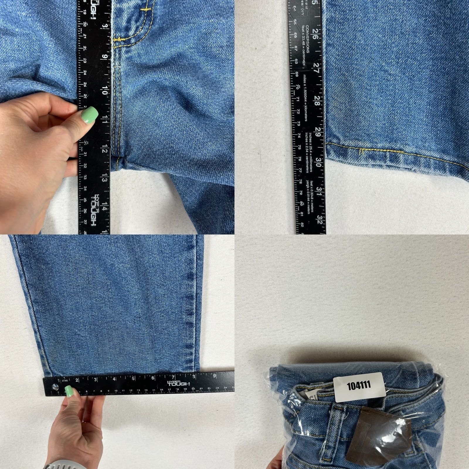 Lee Lee Jeans Men's 38X30 Blue Denim Casual Regular Fit Straight Leg Mid Rise Jeans Size US 38 / EU 54 - 9 Thumbnail