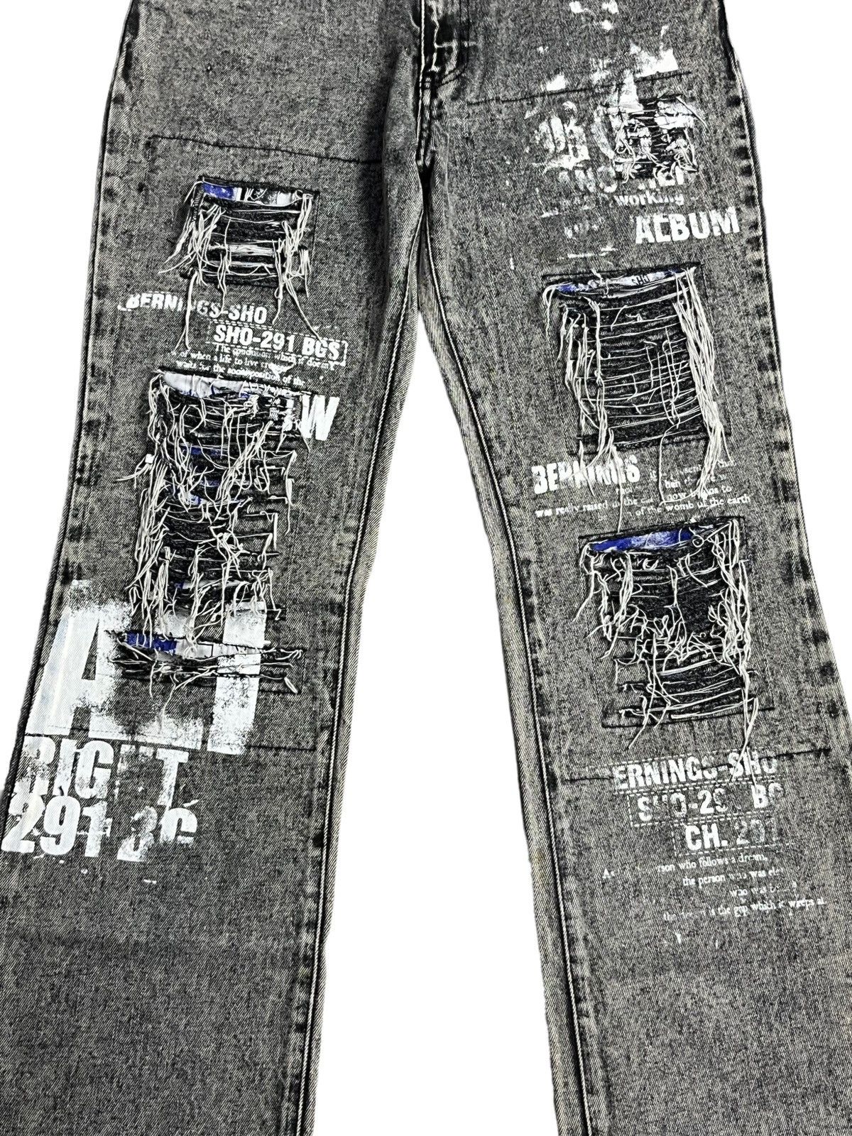 STUDIOUS × Seditionaries 90’s PUNK FLARE🔥STUDIO SHO Grunge Ripped Distressed Denim💥 Size 30" / US 8 / IT 44 - 7 Thumbnail