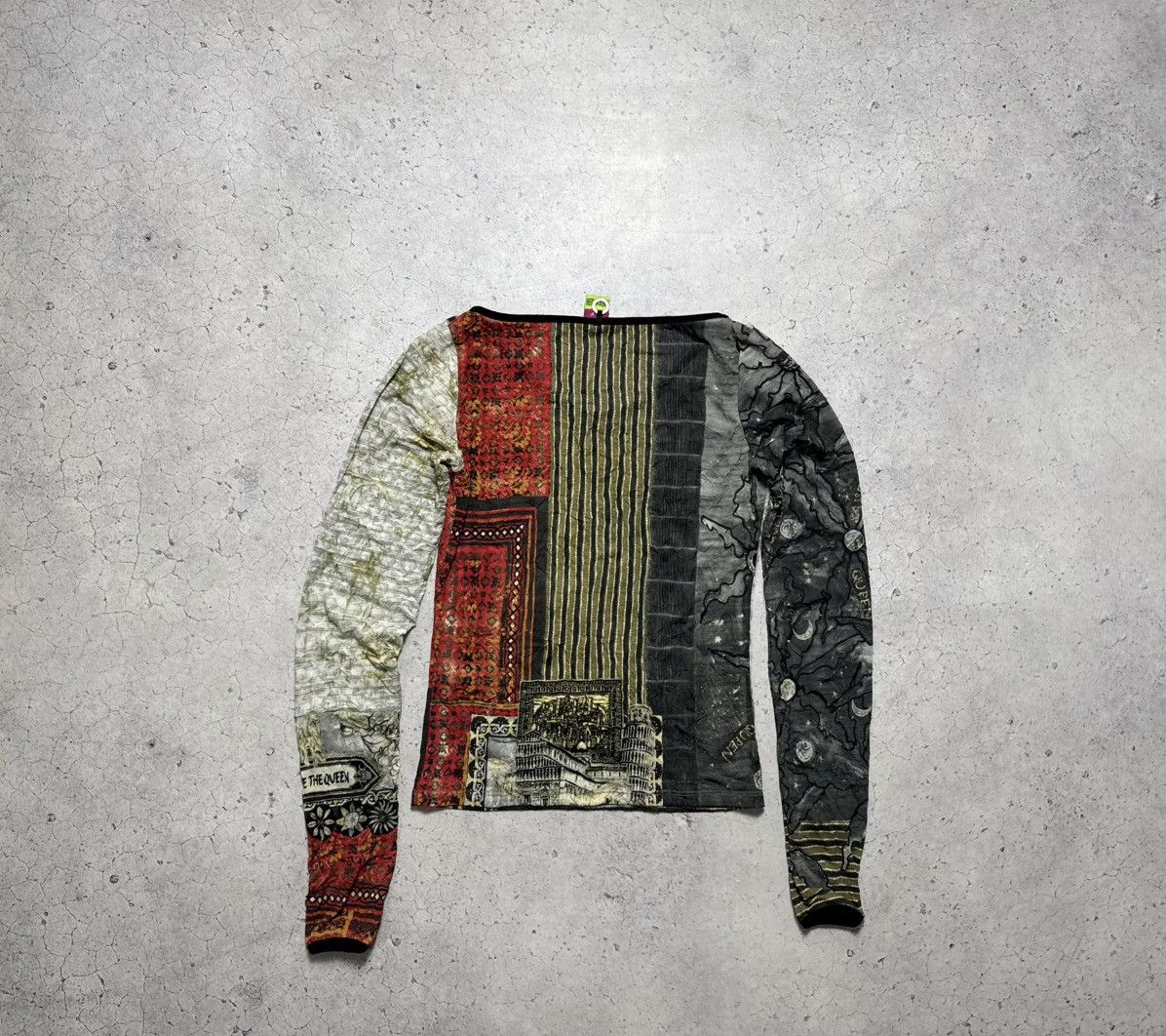 Jean Paul Gaultier Save The Queen Multicolor Art Print Longsleeve Size L Size L / US 10 / IT 46 - 10 Thumbnail