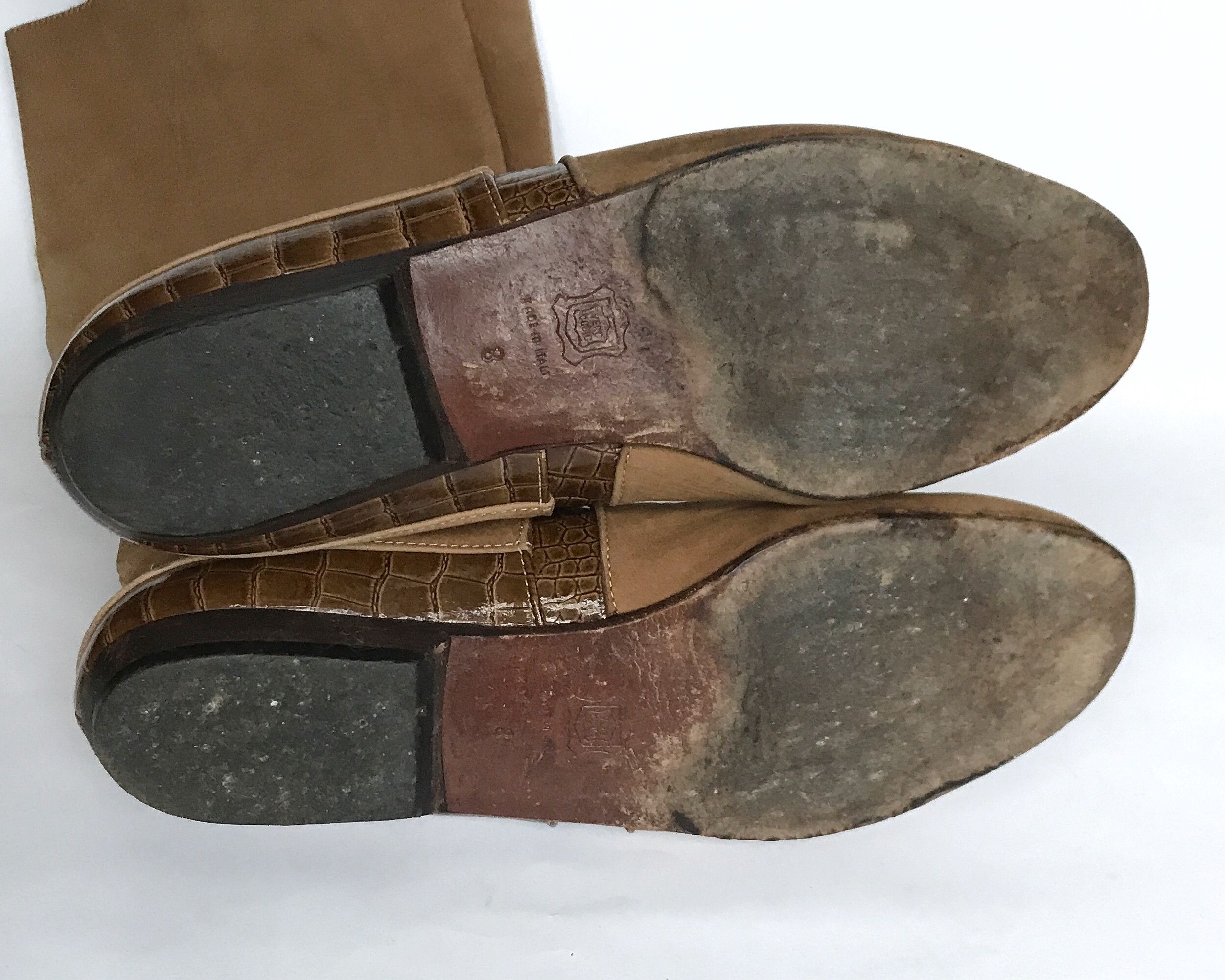Fendi VINTAGE Y2K FENDI NUBUCK BOOTS WITH ALIGATHOR LEATHER EU38 Size US 8 / IT 38 - 7 Thumbnail