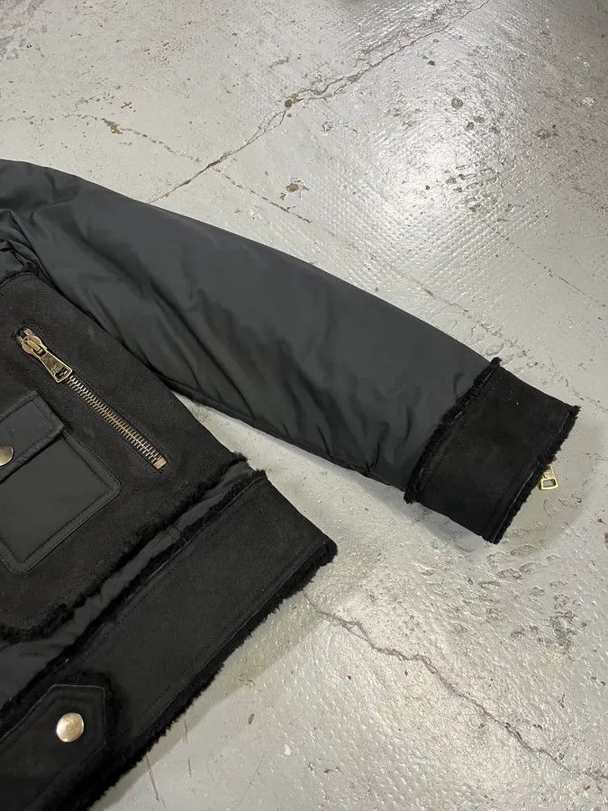 Dolce & Gabbana 2000s Dolce & Gabbana Hybrid Nylon Suede Black Jacket Size US XS / EU 42 / 0 - 6 Thumbnail