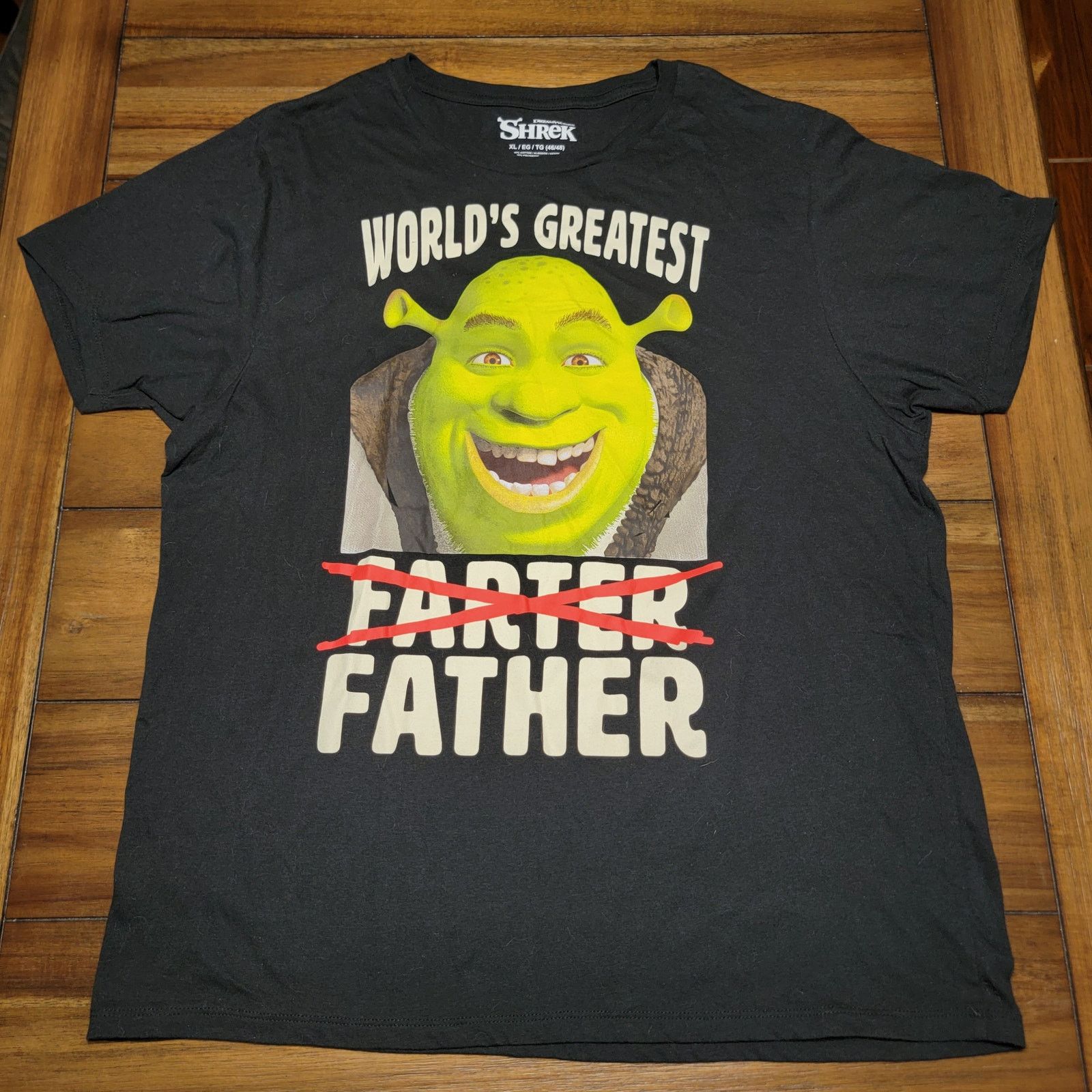 Other Shrek Black Tee "World's Greatest Father" - Size XL Size US XL / EU 56 / 4 - 1 Thumbnail