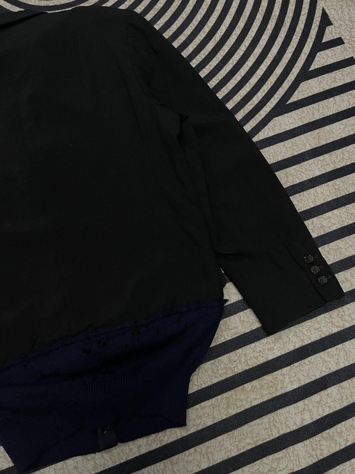 Comme des Garcons AW 1993 COMME DES GARCONS “SYNERGY”WOOL HEM RIB DISTRESSED Size S / US 4 / IT 40 - 15 Thumbnail