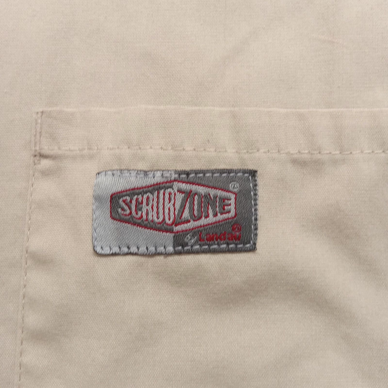 & Other Stories Scrub Zone Landau Scrub Top S Women's Short Sleeve Beige Size S / US 4 / IT 40 - 3 Thumbnail