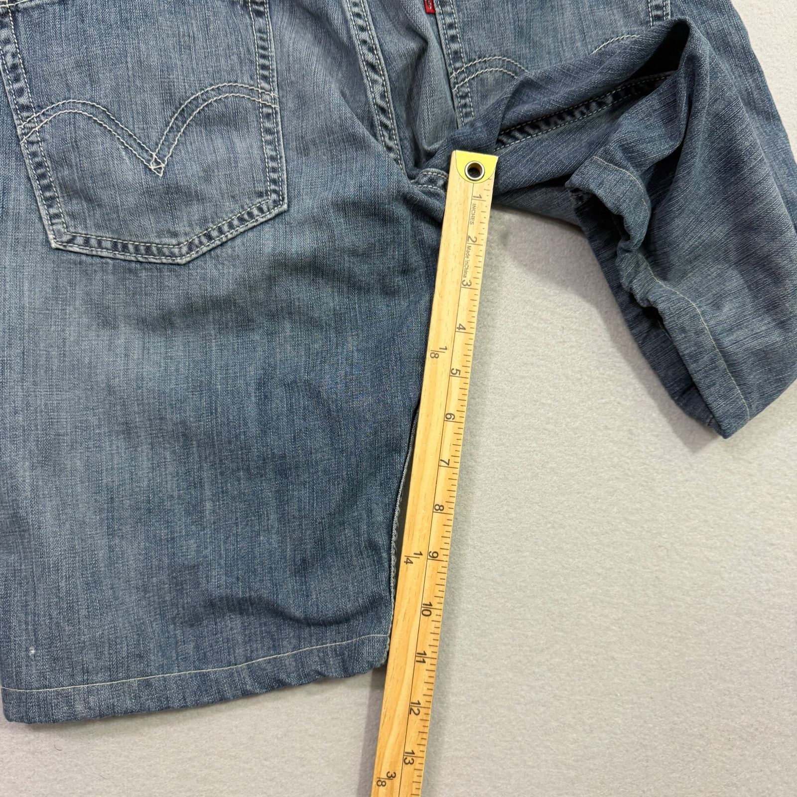 Levi's Vintage Levis 511 Jean Shorts Mens 33 Blue 11" Inseam Skinny Size US 33 - 11 Thumbnail