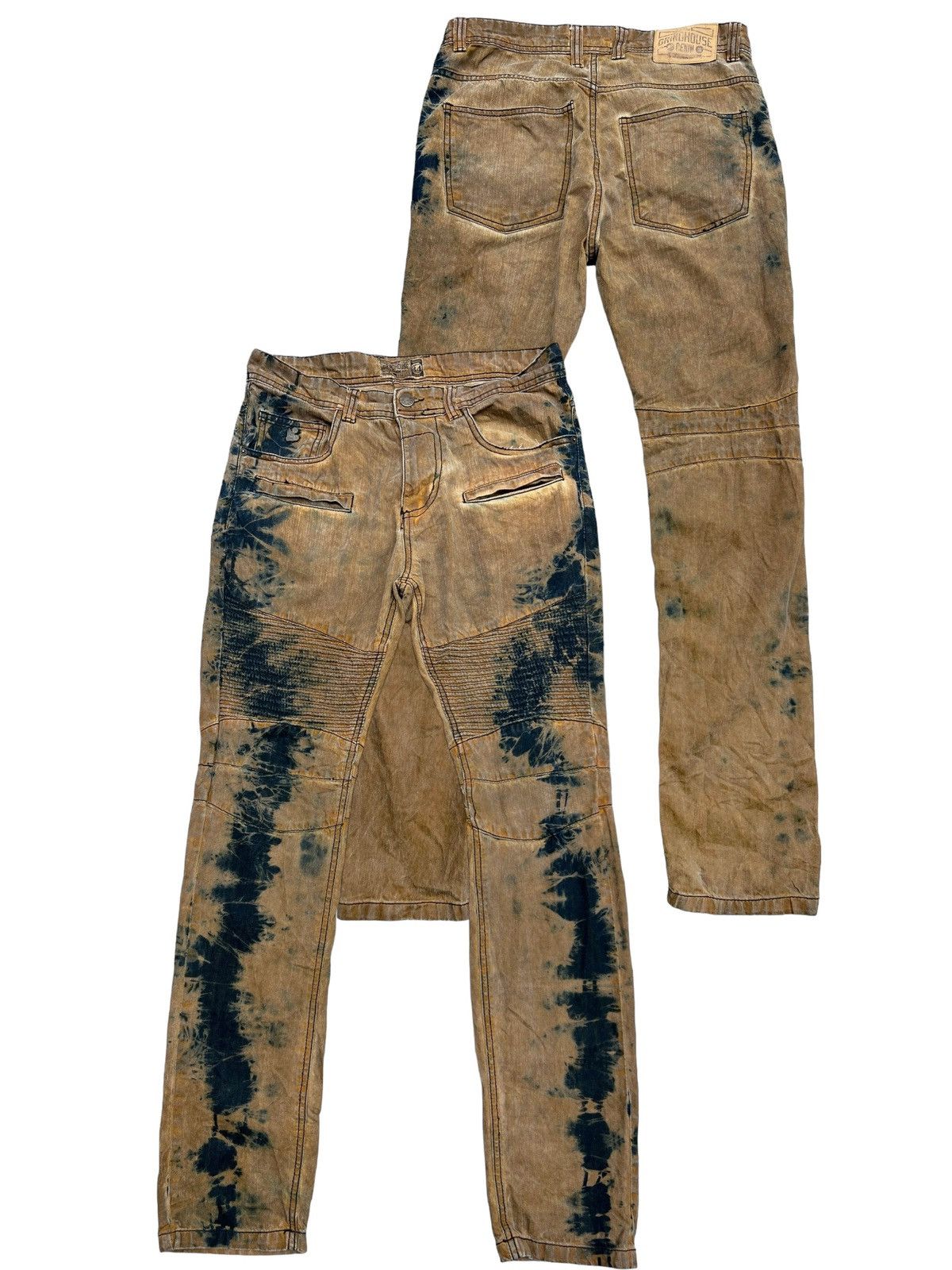 Japanese Brand Grino House Distressed Elastic Pants 34x33 Size US 35 - 1 Thumbnail