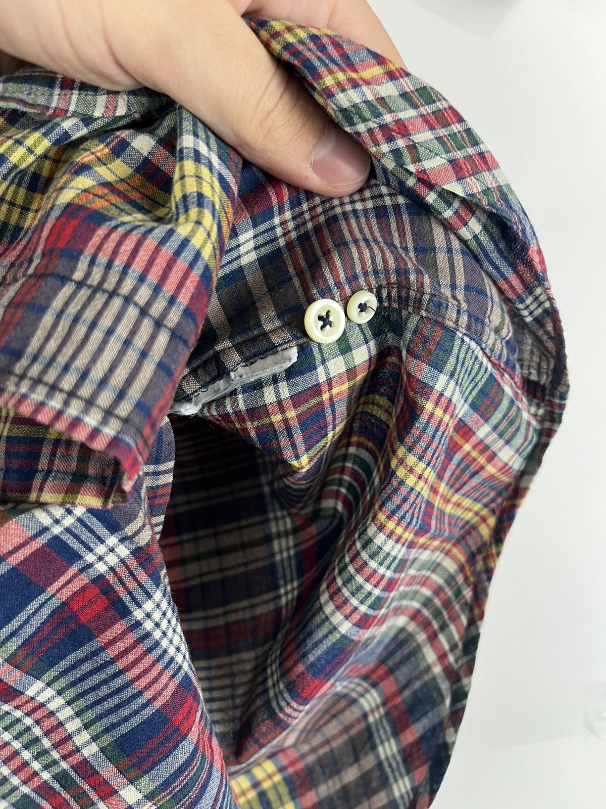 Ralph Lauren Ralph Lauren Plaid Indian Cotton ShortSleeve Shirt Button Up Size US S / EU 44-46 / 1 - 7 Thumbnail