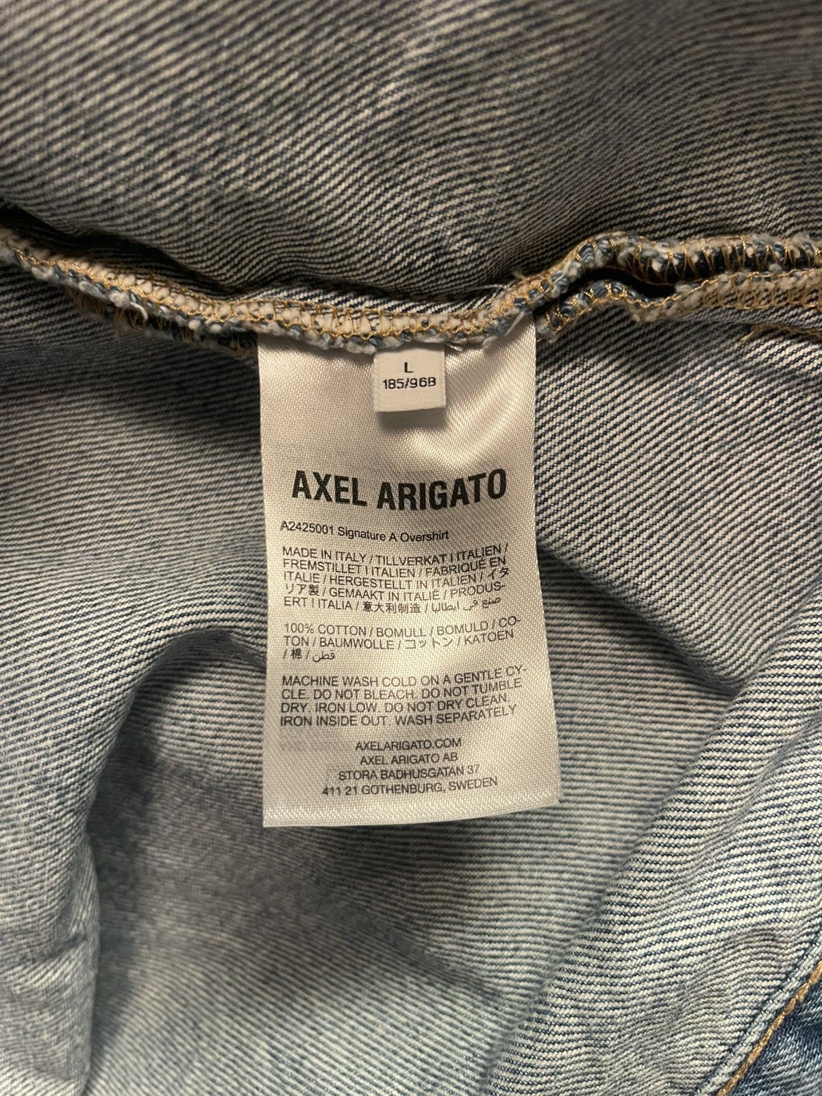 Axel Arigato Axel Arigato Signature Denim Jacket Size US L / EU 52-54 / 3 - 5 Thumbnail