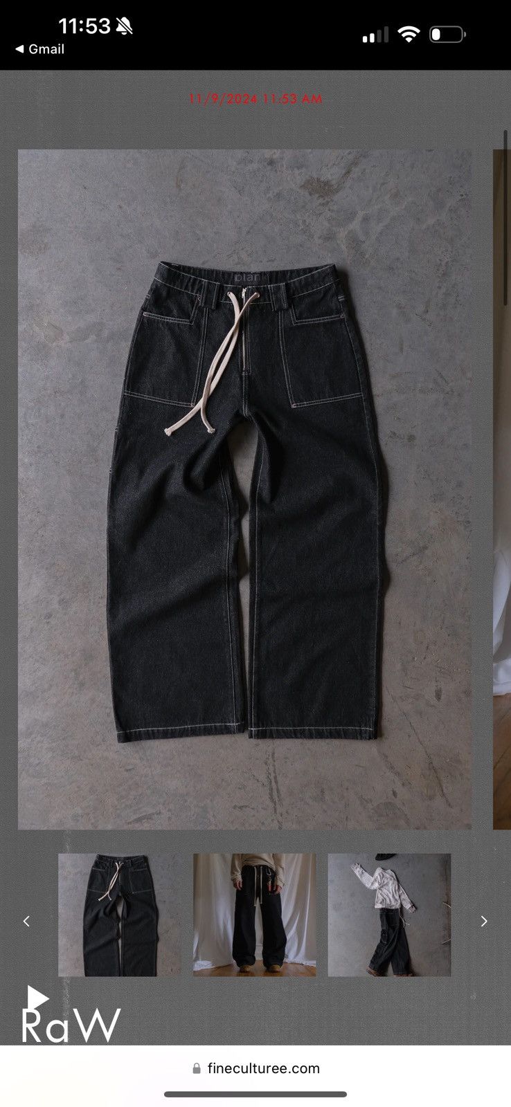 Other Fine culture raW denim sold out pants Size US 32 / EU 48 - 1 Thumbnail