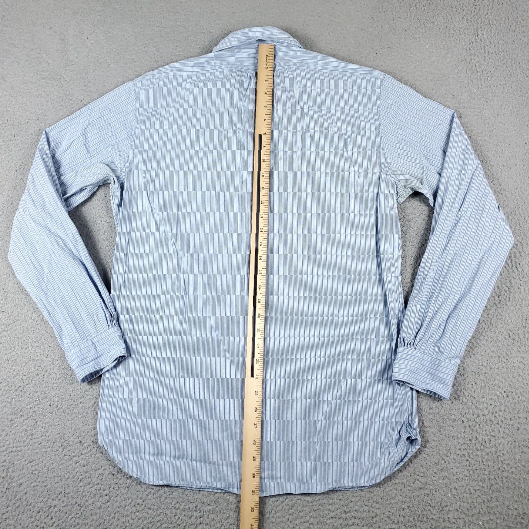 Ralph Lauren Ralph Lauren Blue Striped Button-Up Shirt Men's Medium Long Sleeve Classic Preppy Size US M / EU 48-50 / 2 - 6 Thumbnail
