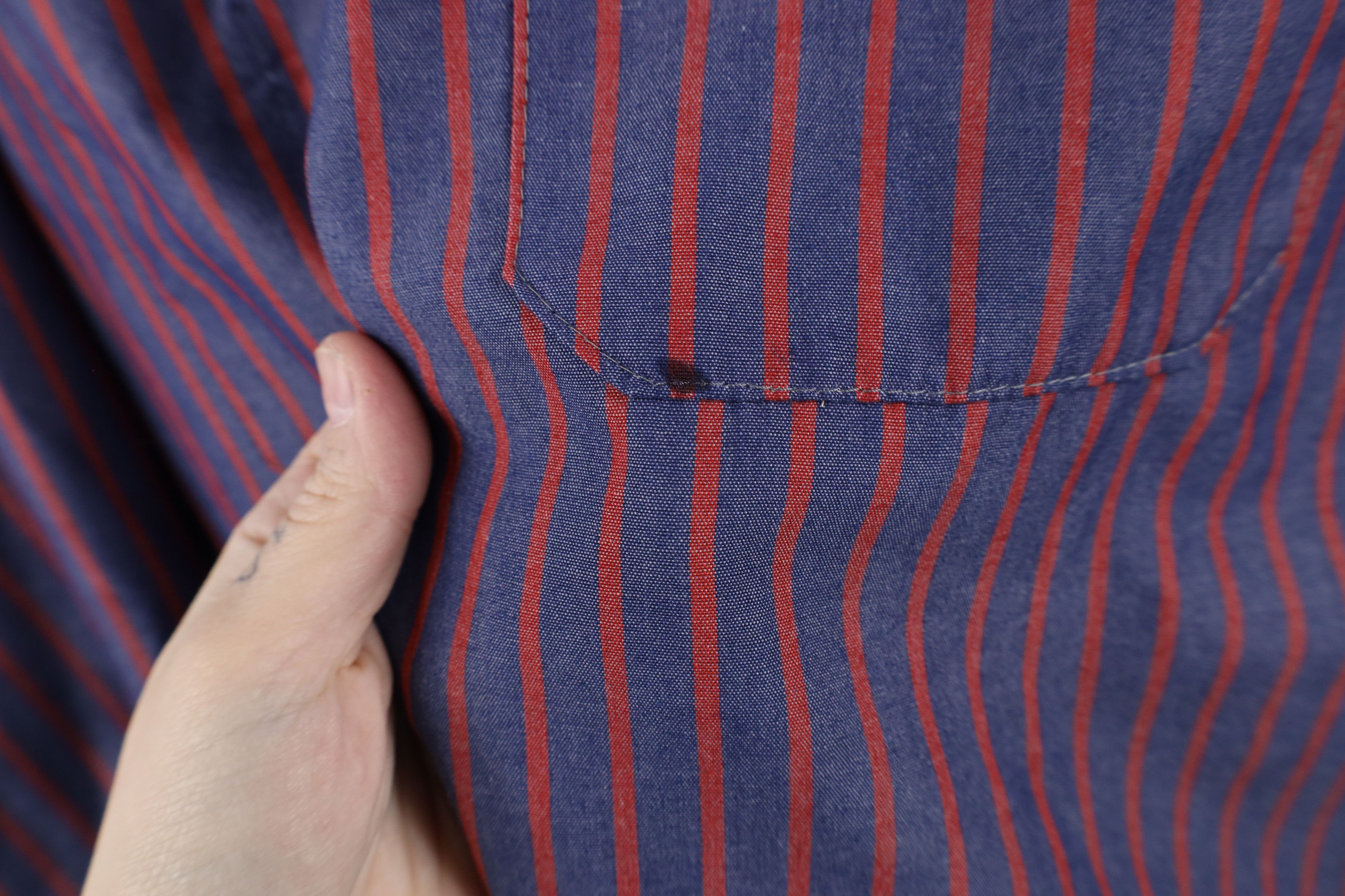 Vintage Vintage 90s Streetwear Workwear Mechanic Button Shirt Size US L / EU 52-54 / 3 - 6 Thumbnail