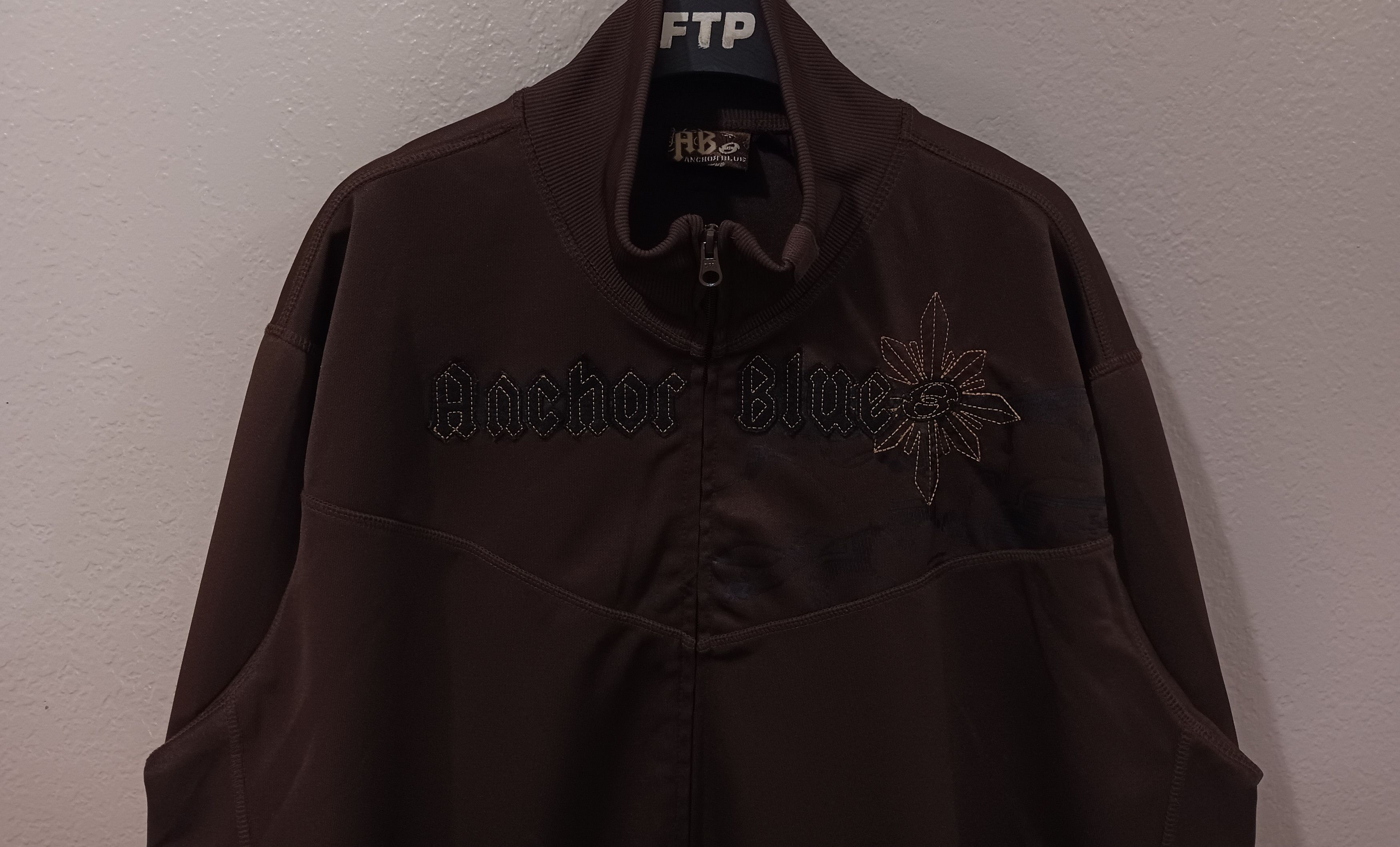 Anchor Blue Anchor Blue Spell Out Logo Vintage 2000s Zip-Up Track Jacket Size US XXL / EU 58 / 5 - 10 Thumbnail