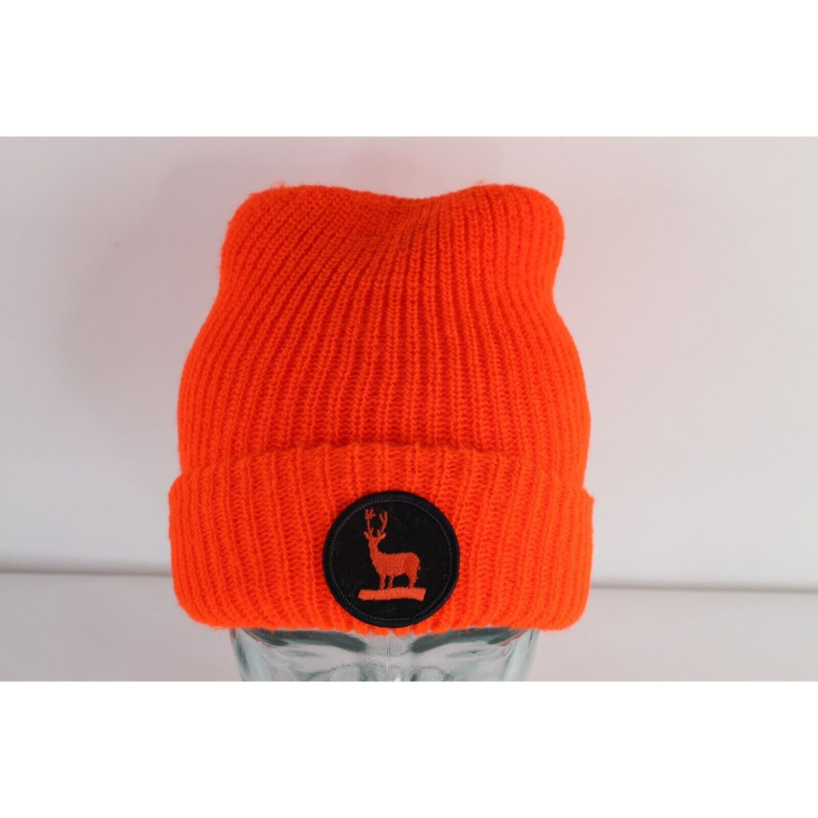 Vintage Vintage 70s Streetwear Deer Buck Patch Ribbed Winter Beanie Size ONE SIZE - 1 Thumbnail