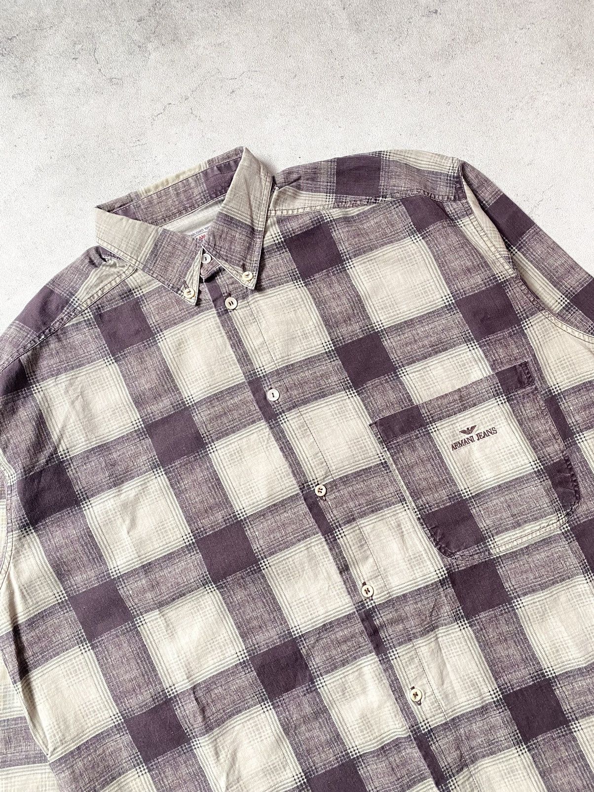 Armani Vintage Armani Jeans Veterano Button Shirt Size US M / EU 48-50 / 2 - 3 Thumbnail