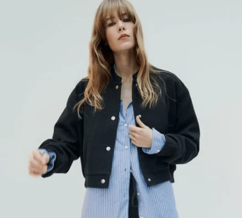 Zara Zara Soft Bomber Jacket Black Size XXL / US 16-18 / IT 52-54 - 3 Thumbnail