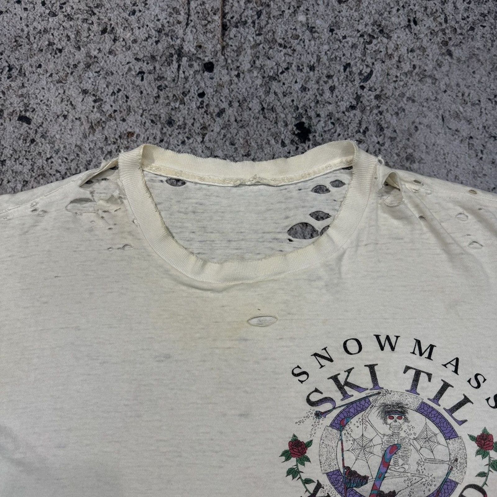 Band Tees Thrashed Faded Distressed Grateful Dead Shirt ERD Grunge Size US XL / EU 56 / 4 - 5 Thumbnail