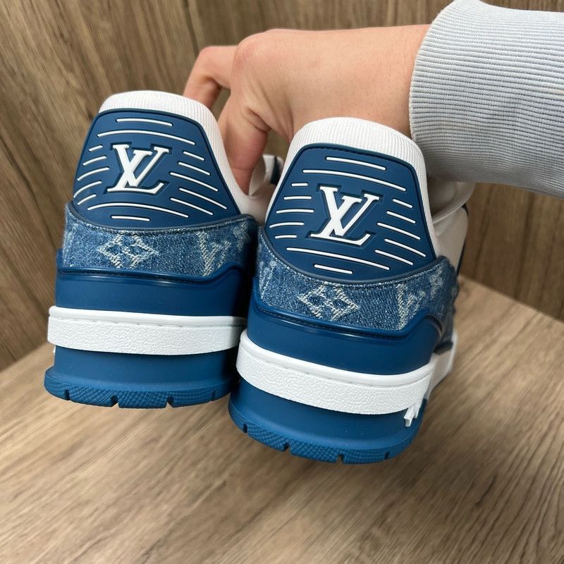 Louis Vuitton Louis Vuitton Denim Trainer Low-Top Sneakers -2508 Size US 11 / EU 44 - 6 Thumbnail