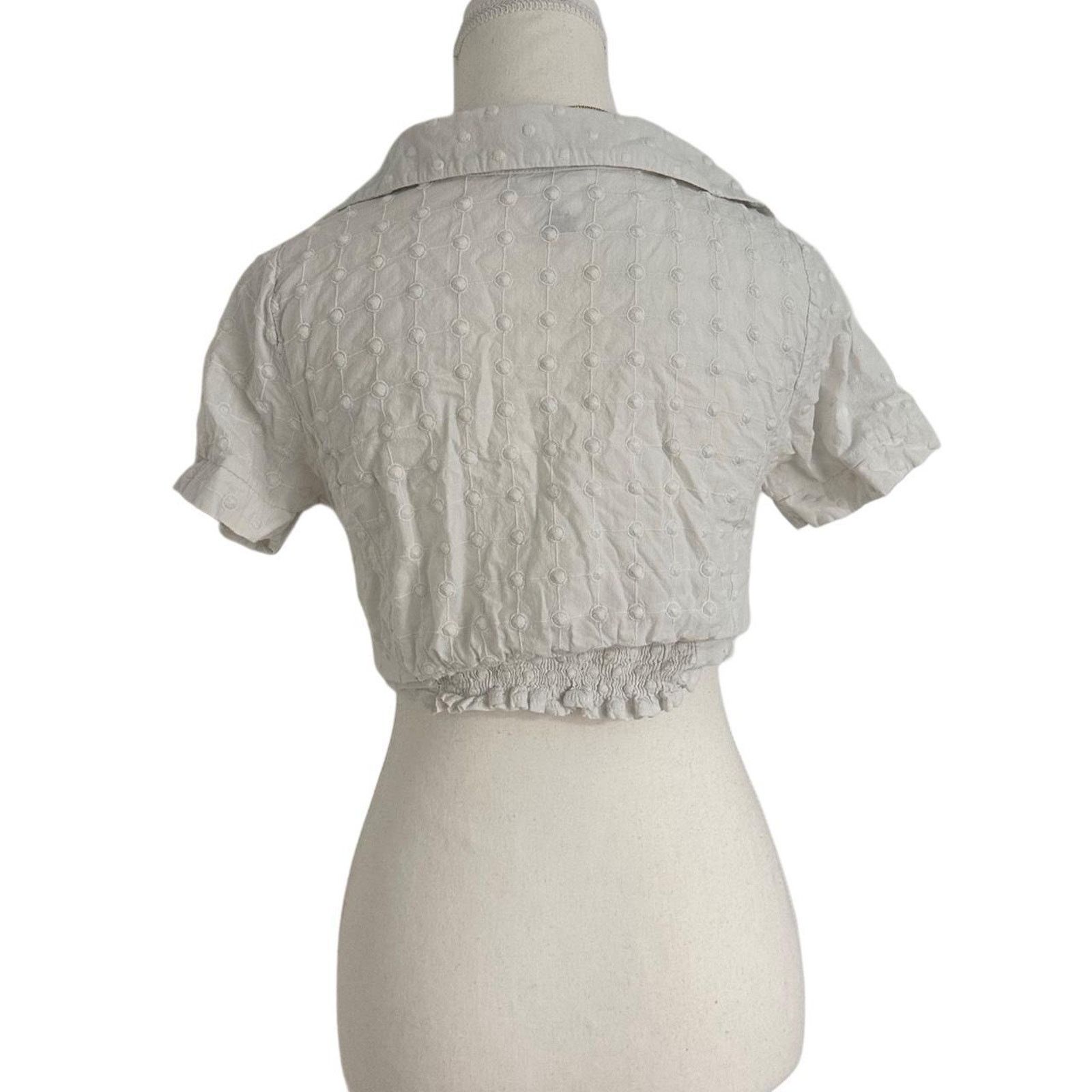 & Other Stories Kirious Los Angeles 100% Cotton Collard Top Size S / US 4 / IT 40 - 2 Thumbnail