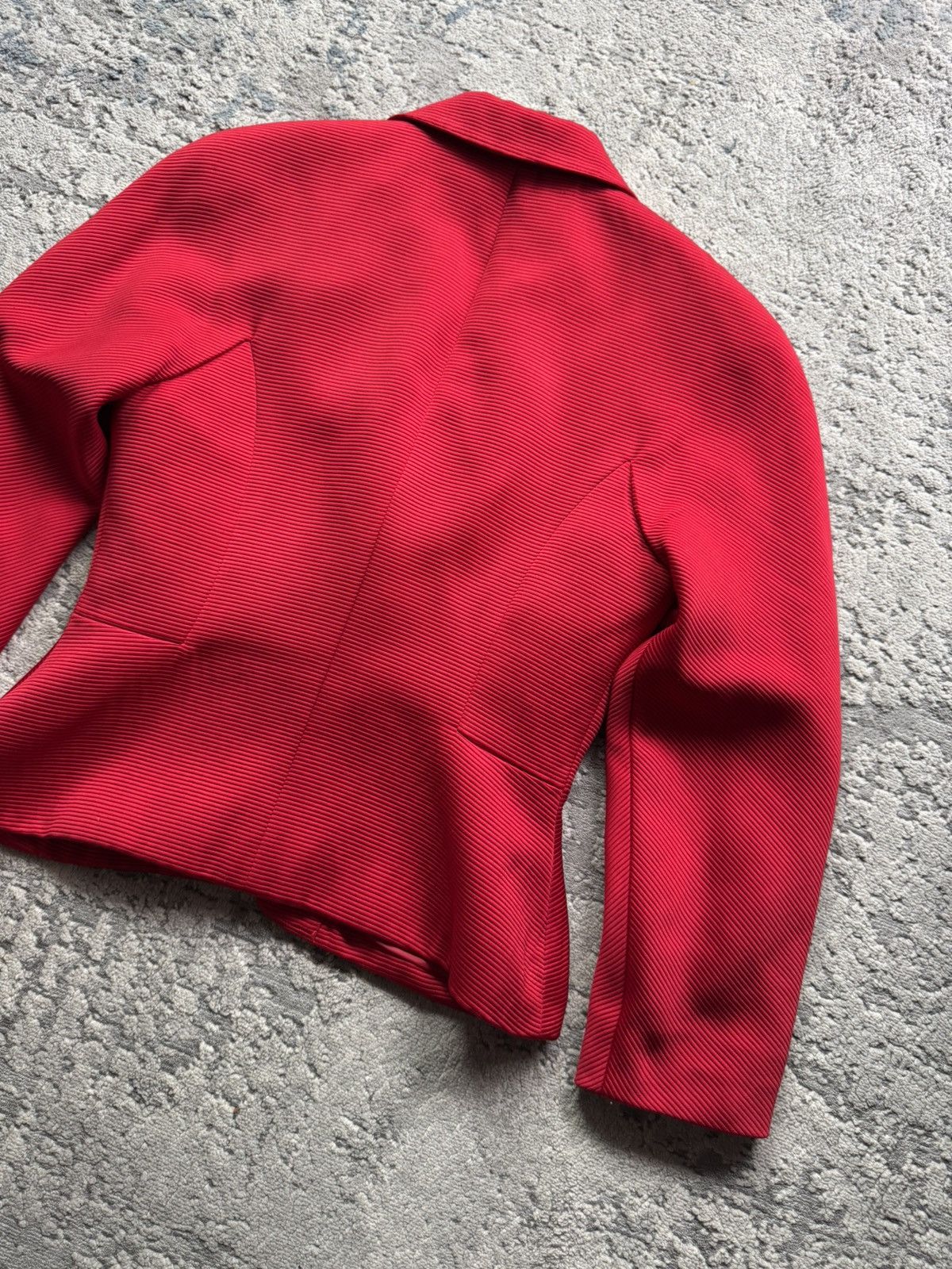 Christian Dior Monsieur Christian Dior Vintage Red Blazer Jacket Size 2 made in USA Size S / US 4 / IT 40 - 13 Thumbnail