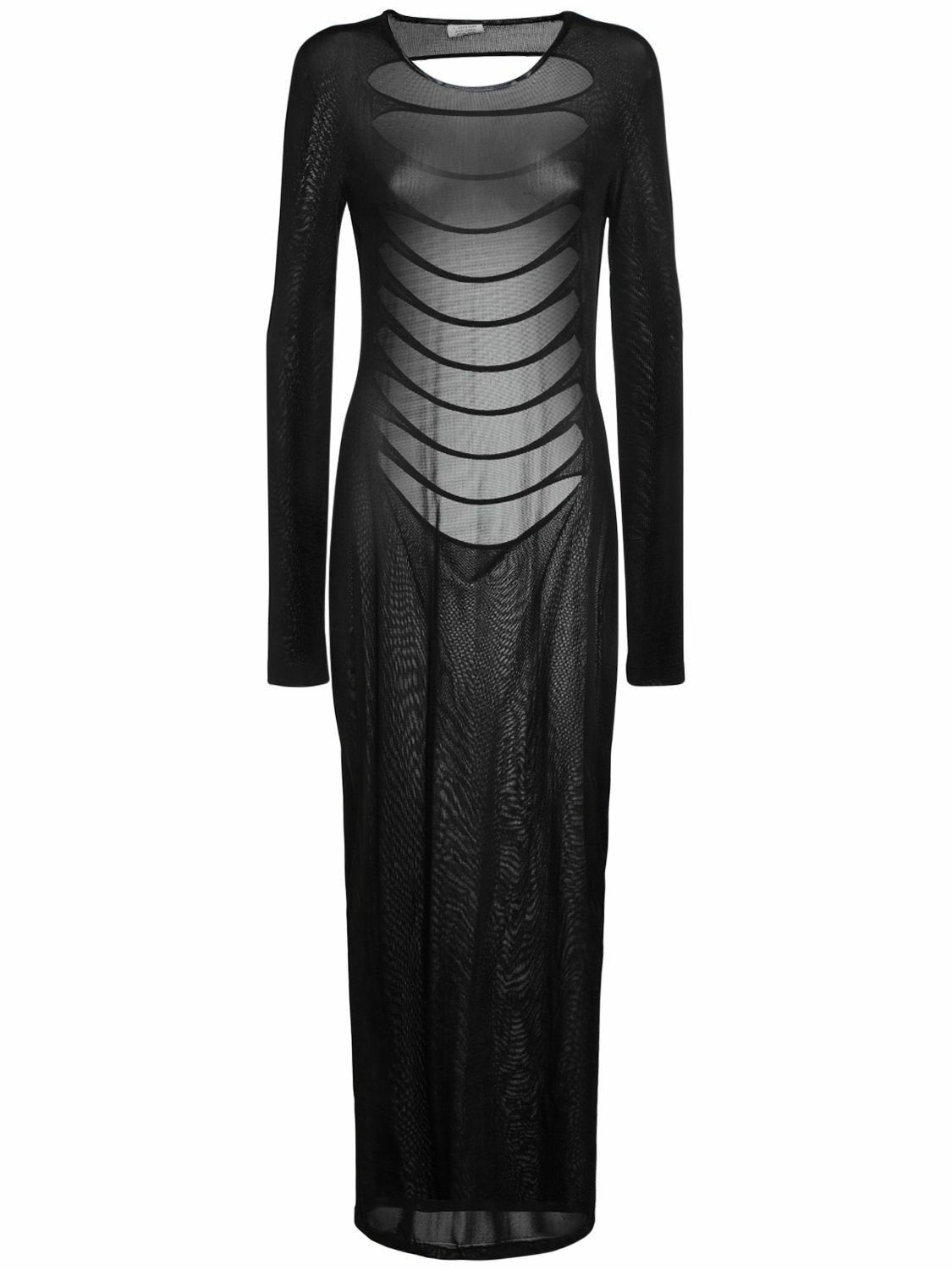 Versace o1y0226 Maxi Dress in Black Size XS / US 0-2 / IT 36-38 - 1 Thumbnail