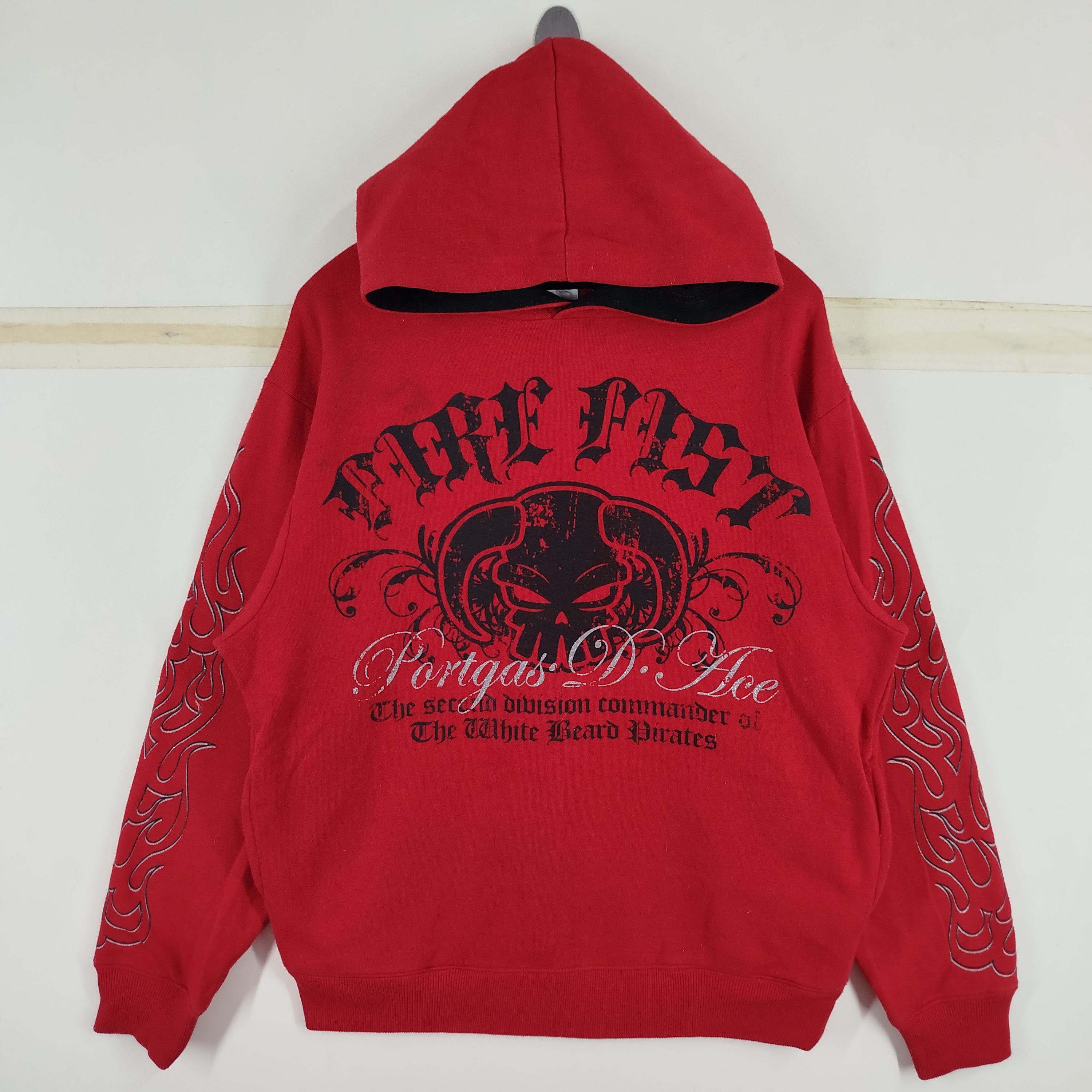 Anime × Japanese Brand × One Piece One Piece Portgas.D.Ace Fire Fist Big Printed Anime Movie Size US L / EU 52-54 / 3 - 2 Thumbnail