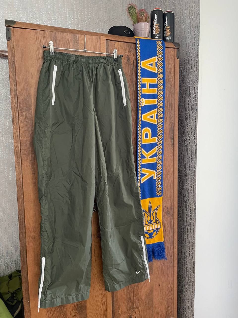 Nike × Vintage Nikе Vintage Olive Green Track Pants Size US 32 / EU 48 - 1 Thumbnail