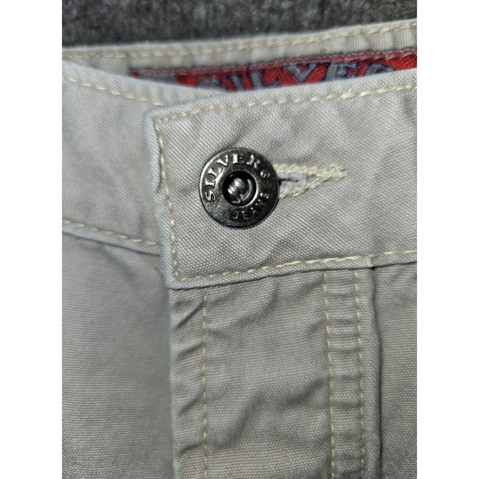 Silver Jeans Co. VINTAGE Silver Jeans Bootcut Jeans Women 29 Regular Gray 90s Y2K Mid Rise Button Fly Denim City Embroidered Logo Boots Size 29" - 7 Thumbnail