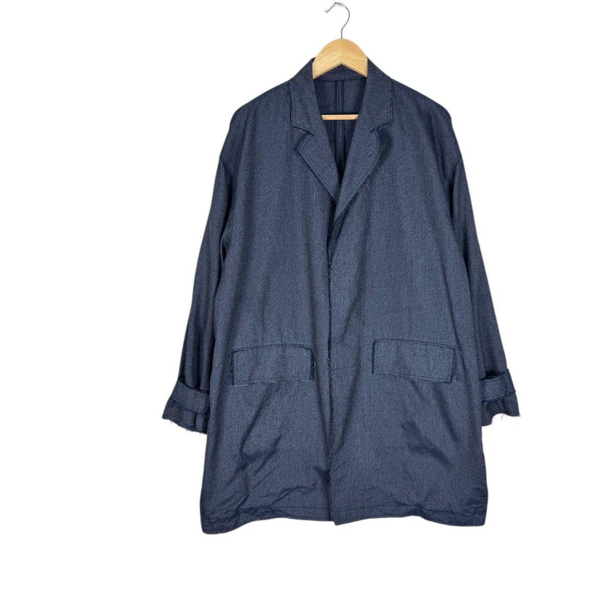 Giuliano Fujiwara 🌟GIULIANO FUJIWARA STYLE DISTRESS OVERCOAT JACKET Size US S / EU 44-46 / 1 - 2 Thumbnail